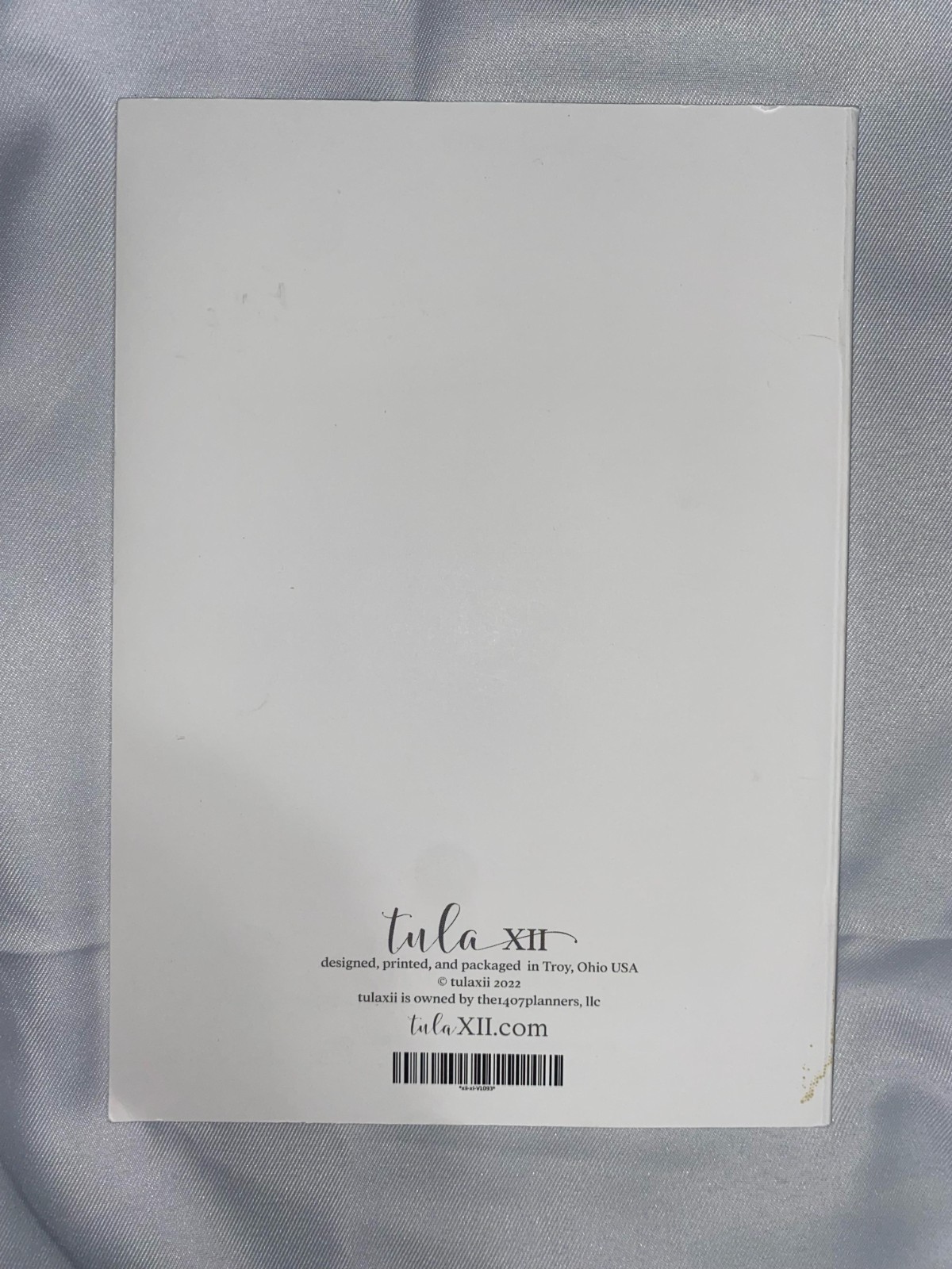Tula XII Measurements Tracker Planner Insert