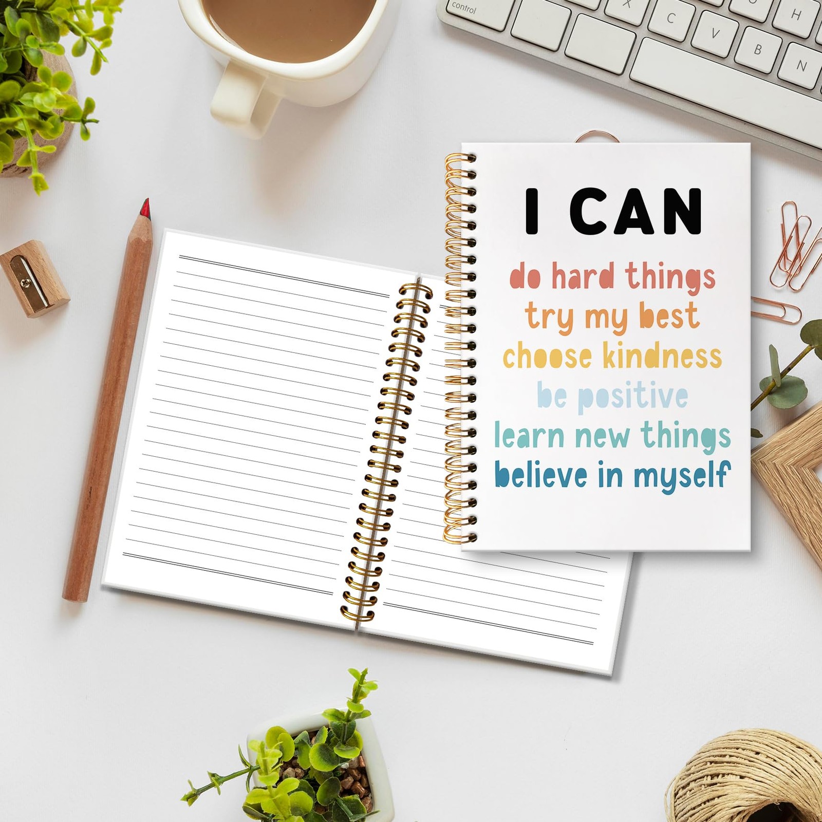 huester Motivational Notebook Journal, Affirmations for Kids Journal,…