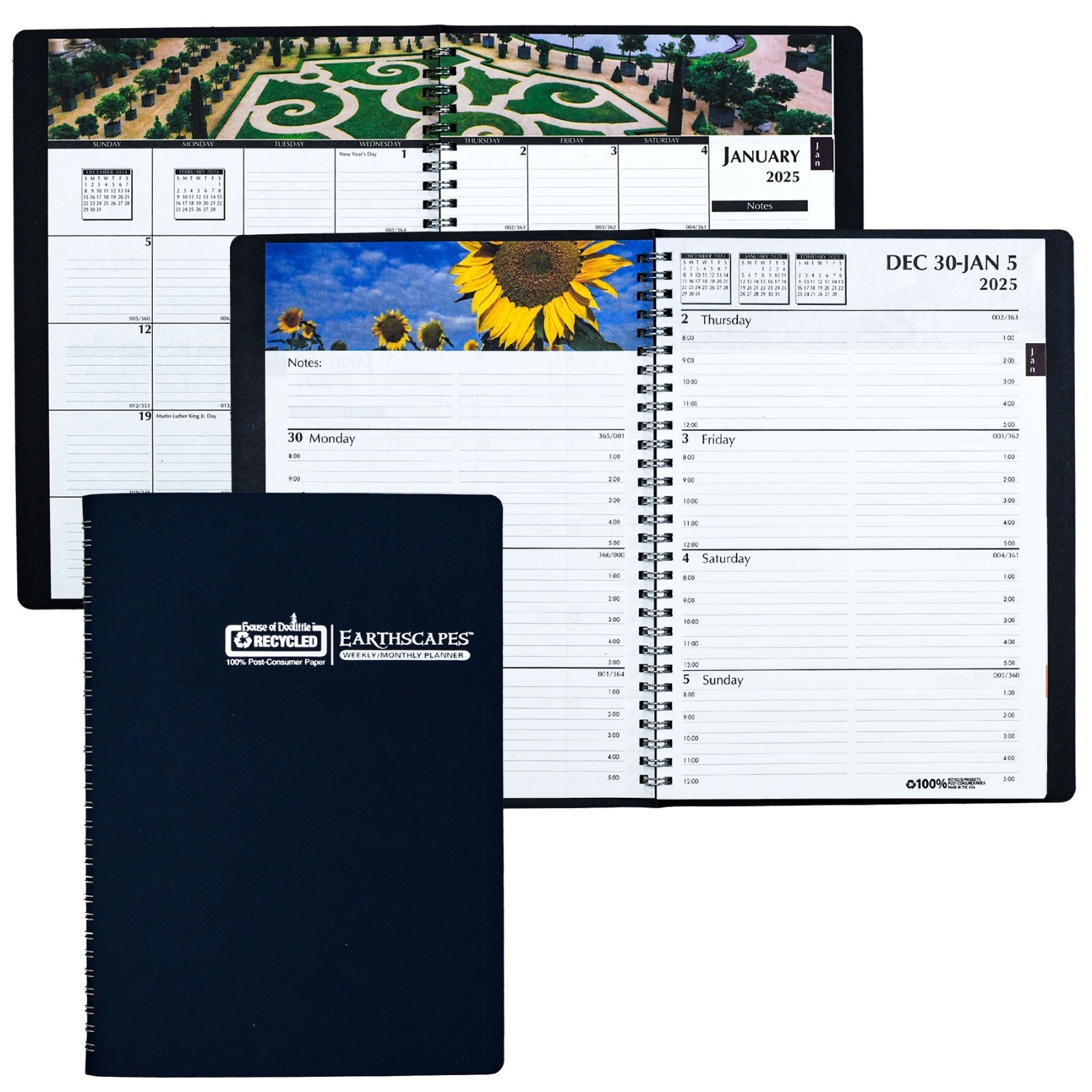 2025 2946-32 HOD294632 Earthscapes Gardens Weekly Monthly Appointment Book