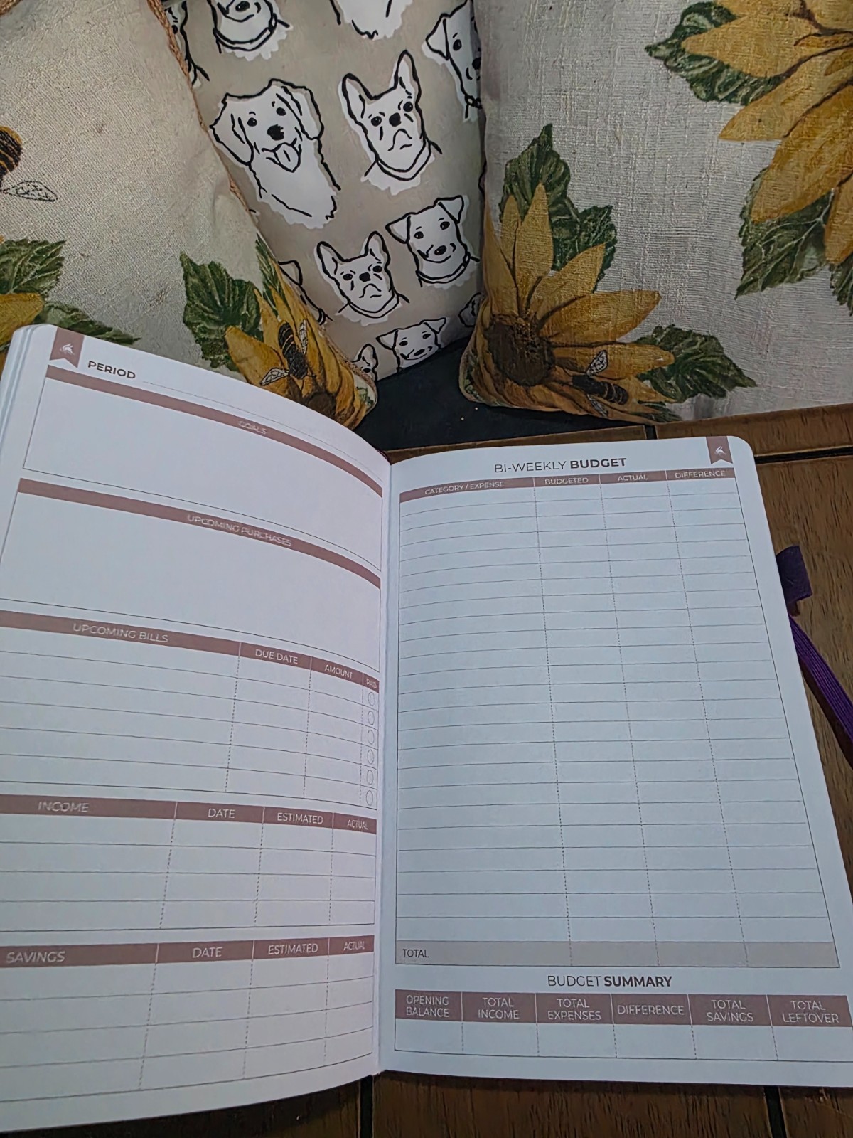 Clever Fox Bi-Weekly Budget Planner A5 Size Purple