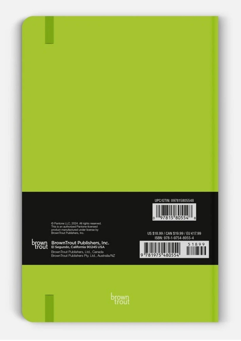 Pantone OFFICIAL | 5.25×8.25″ Lined Compact Journal 2 Red 1 Green 1 Lilac set