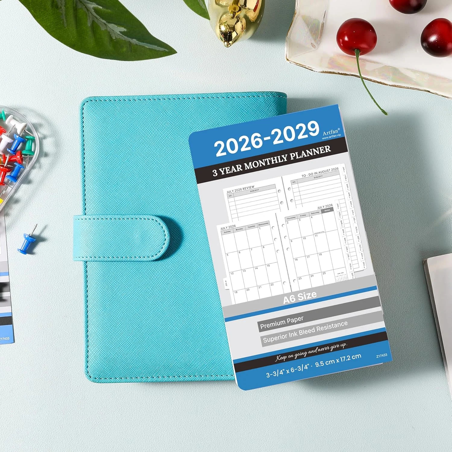2026-2029 Planner Refills – A6 Planner Inserts with 6-Hole Punched, July 2026 –