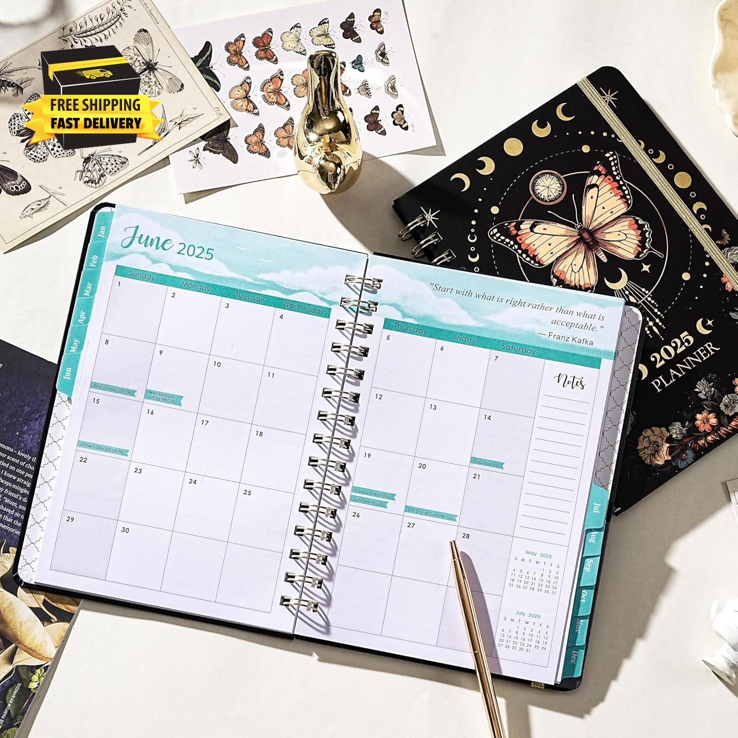 2025 Planner – Planner 2025, Jan.2025 – Dec.2025, 6.4″ X 8.5″, 2025 Planner Week
