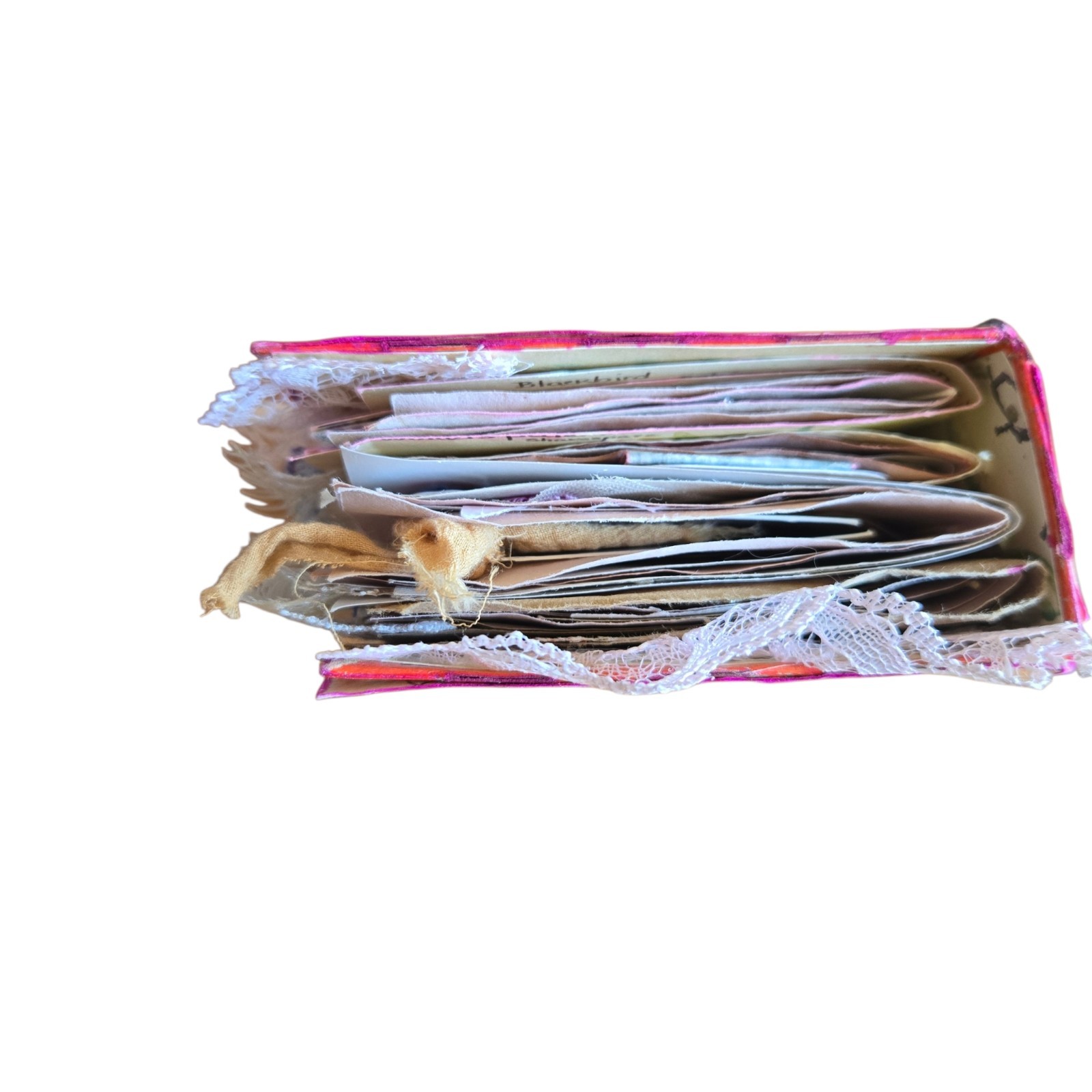 Handmade Chunky Junk Journal Use for Writing Art Photos Floral Embellishments
