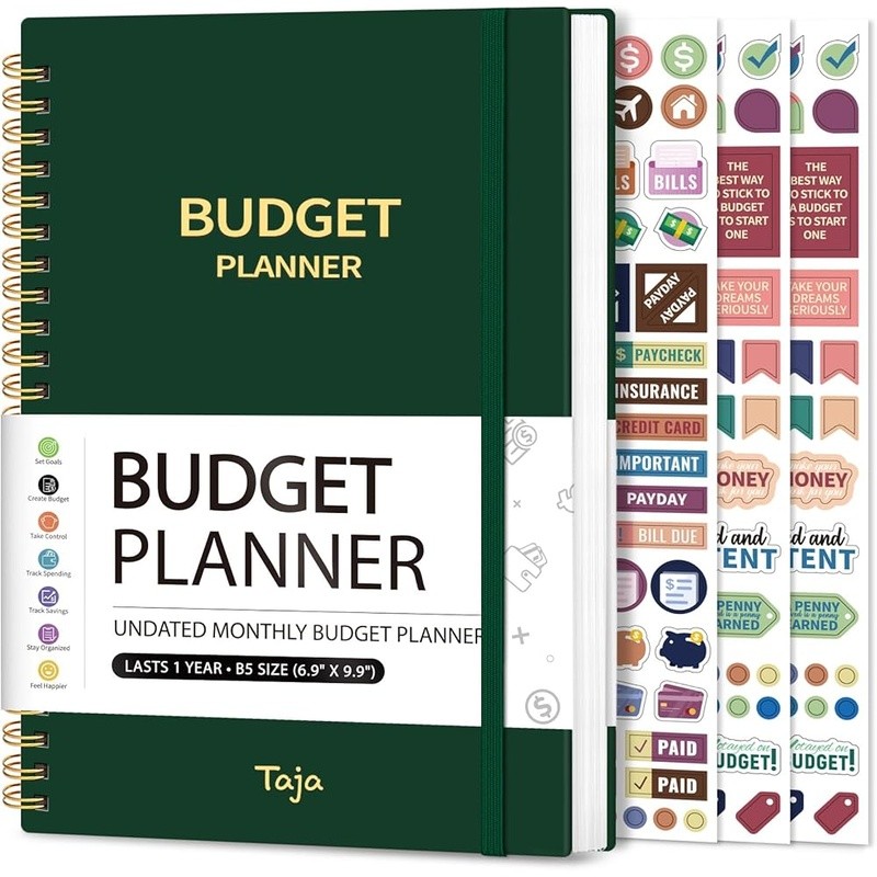 Budget Planner 2025 Financial Organizer Expense Tracker Savings Goals Guidebook