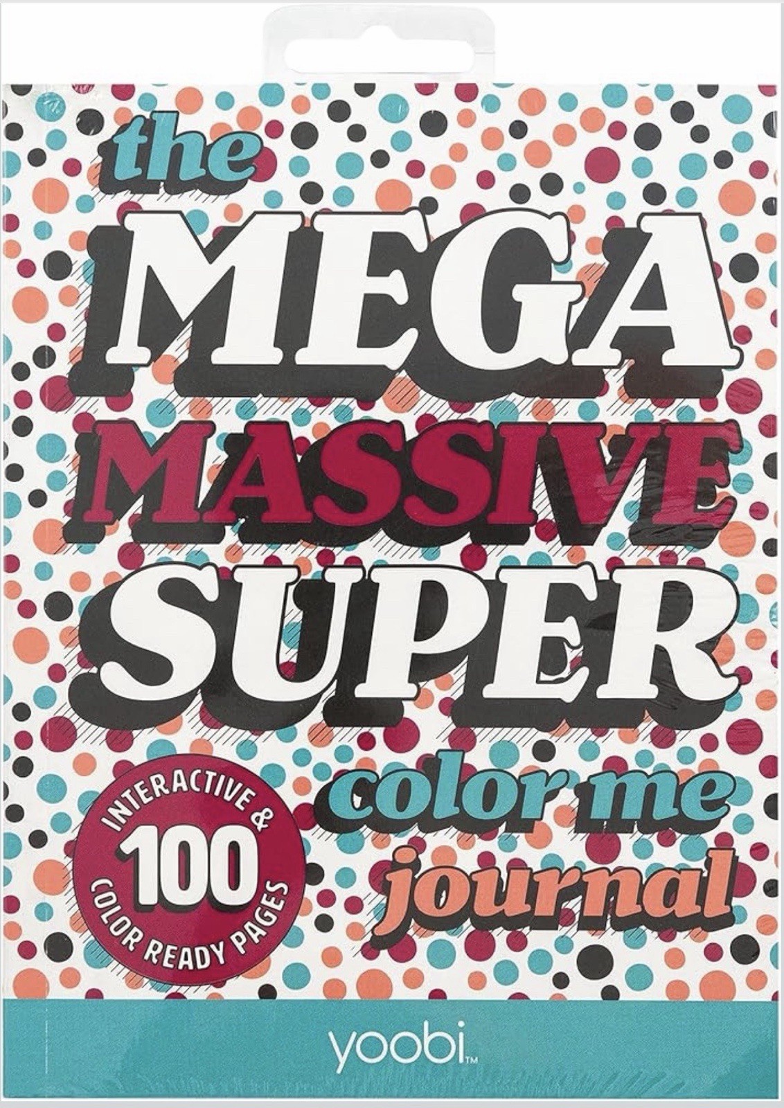 YOOBI Mega Massive Color Me Journal 5×8 Inches 100 Pages NEW SEALED