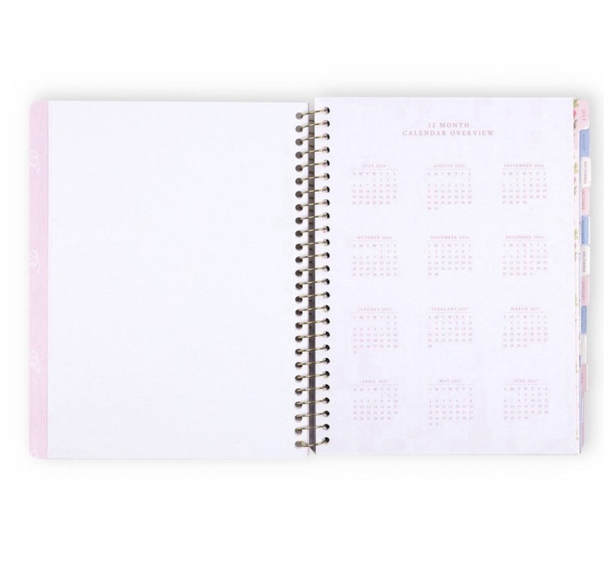 LoveShackFancy x Target – Yoobi Monthly and Weekly Planner 7″x 9″ – Coquette Bow