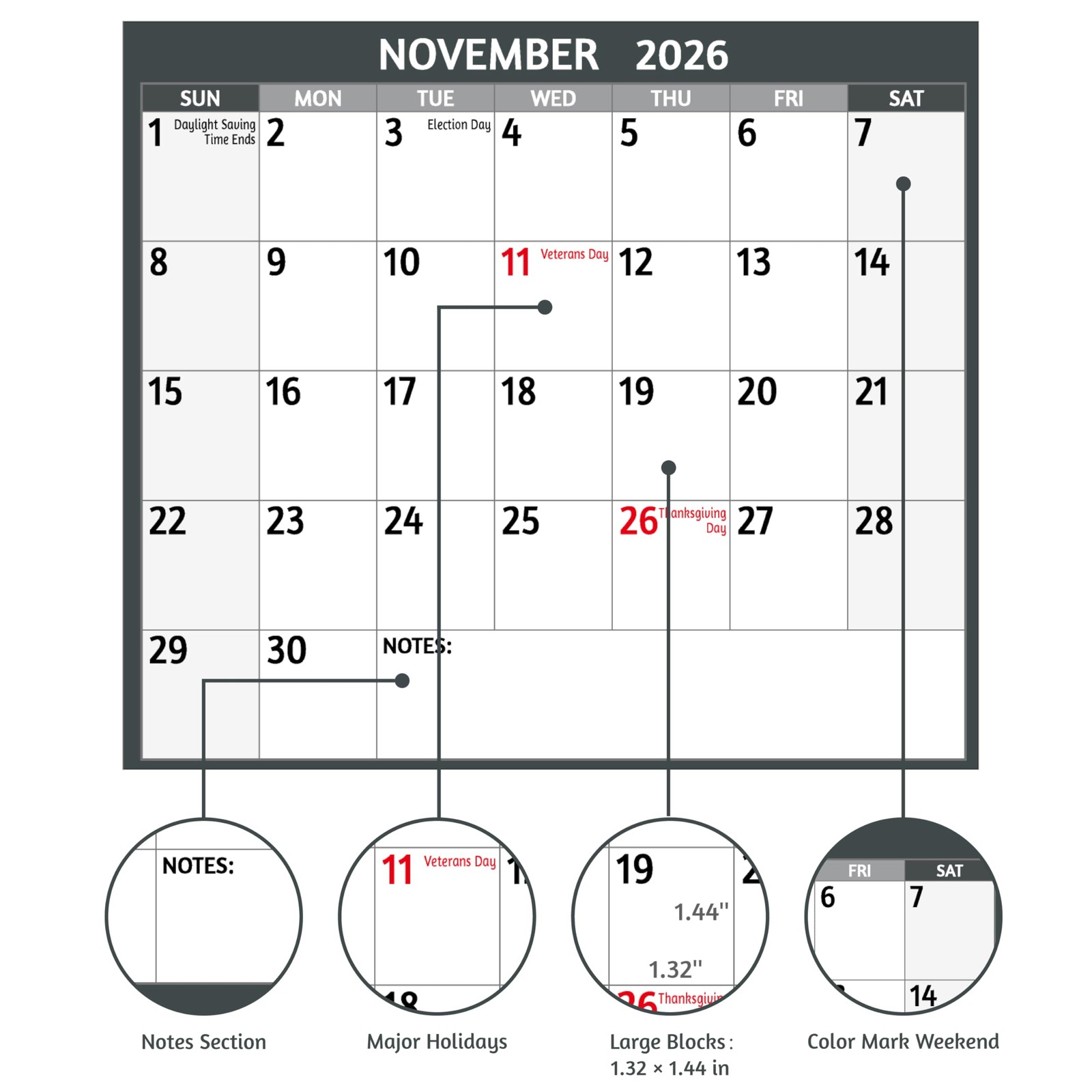 Dry Erase Calendar 2026-2027 – Large Yearly Wall calendar, 38.2” x 25.2”,…