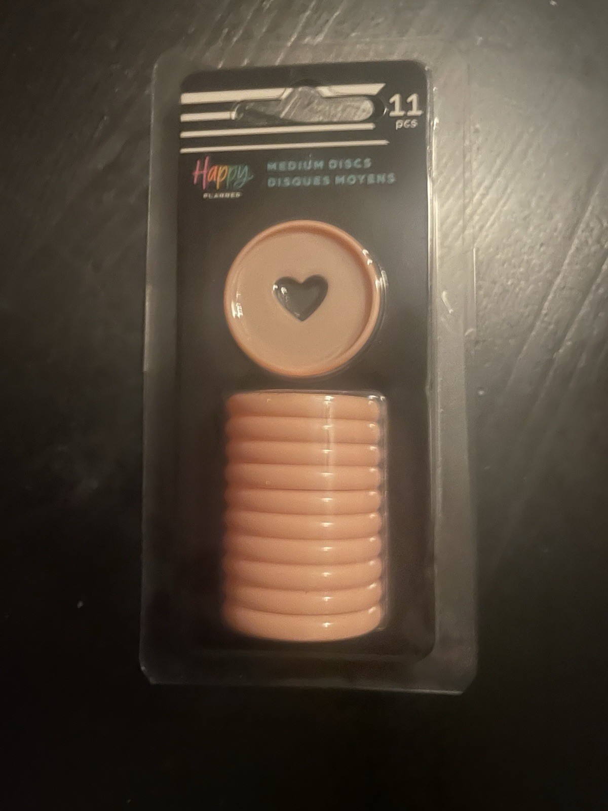 Happy Planner Medium Plastic Discs “Blush”