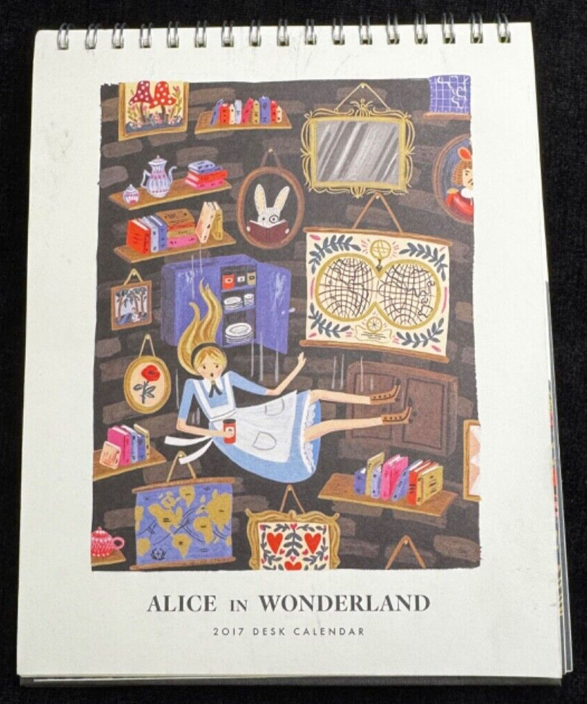 Rifle Paper Co. Limited Ed. Alice In Wonderland 2017 Desk Calendar – Great Art