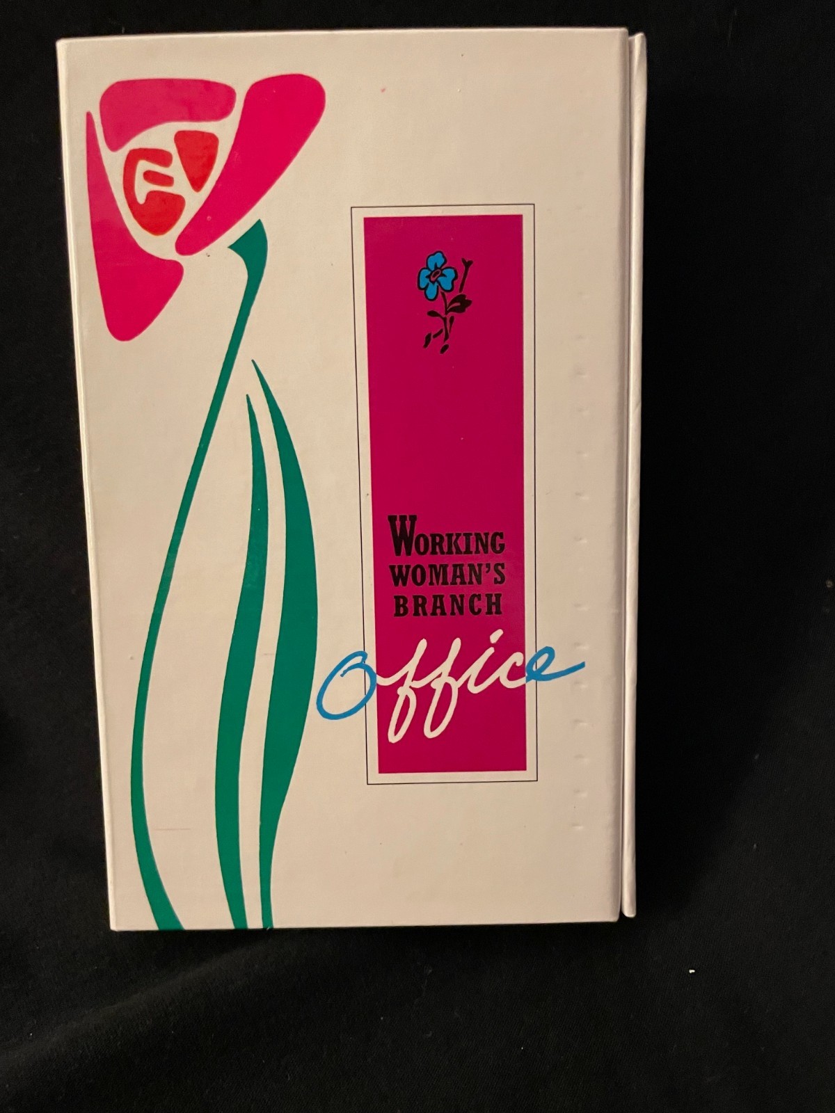 1994 Working Woman’s Branch Office Pocket Desk Organizer White Floral Sealed New