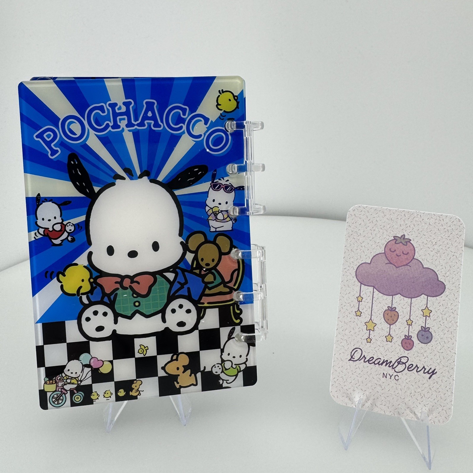 New Pochacco Acrylic Shaker Mini Notebook (A7 size- Small)