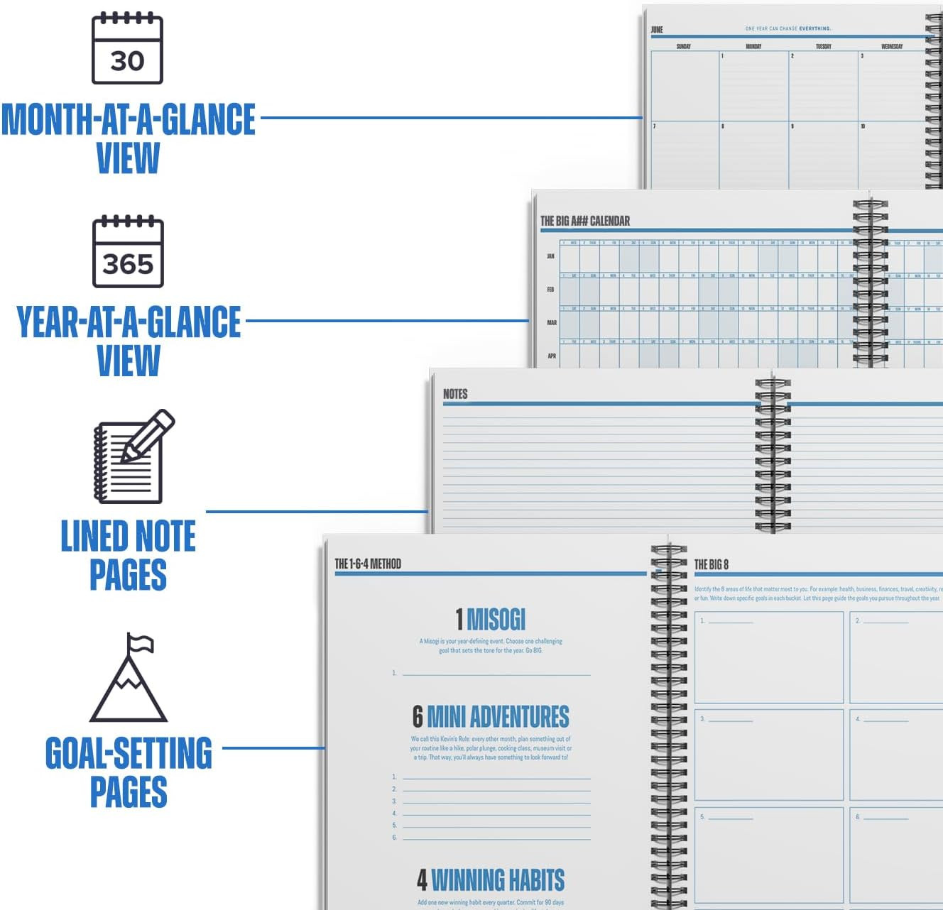 The Big Class Academic Planner June 2026- June 2027 – Large & Portable 11X14 Fol