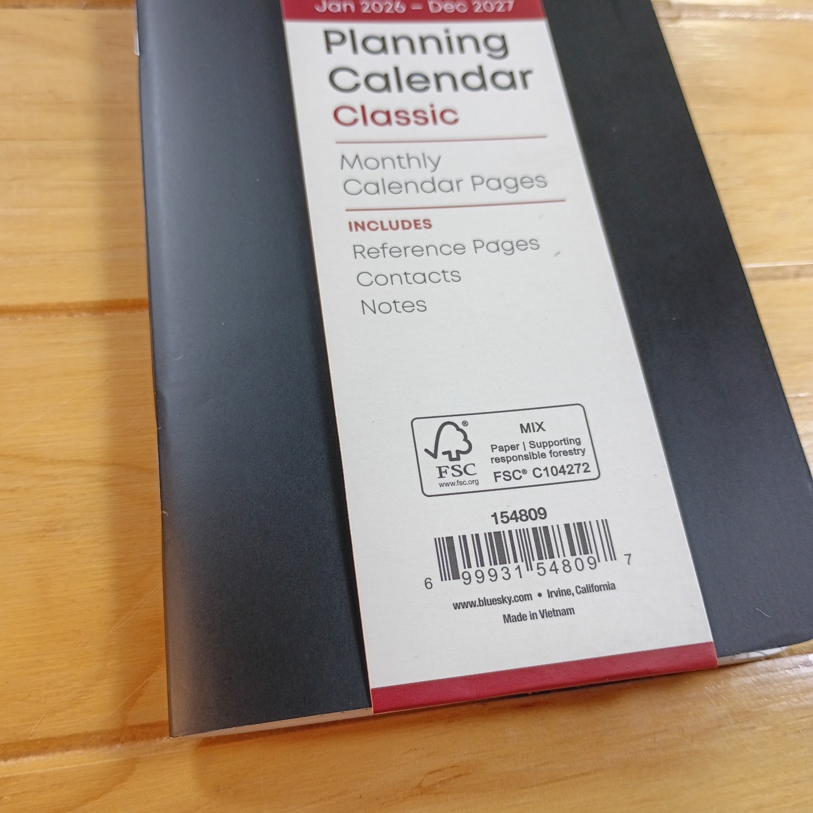 Blue Sky 24 Month Jan 2026- Dec 2027 Planning Calendar Classic Pocket Size New