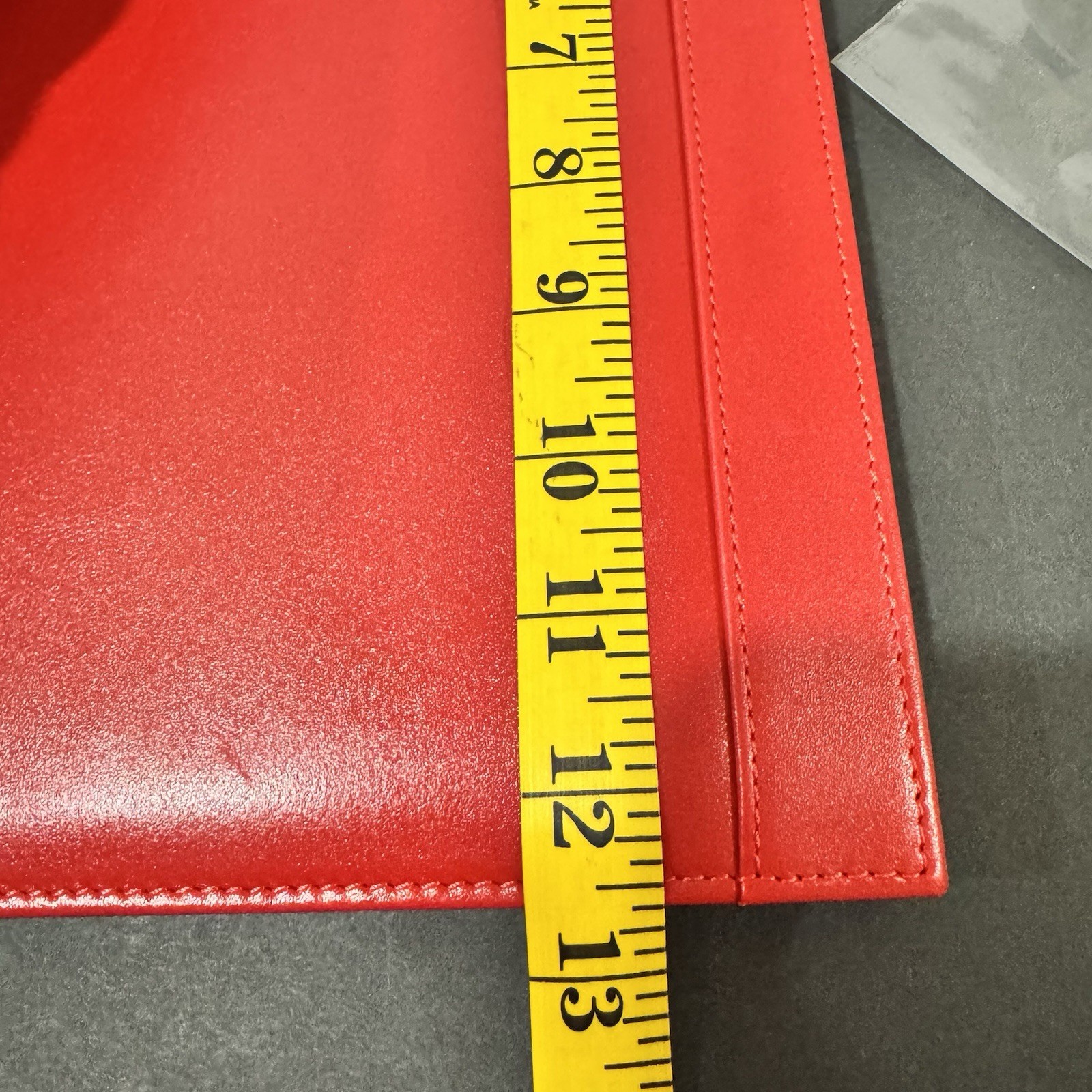 Levenger Red Leather Tyler Folio Executive Portfolio 12.5×10” NWOB Retail $170
