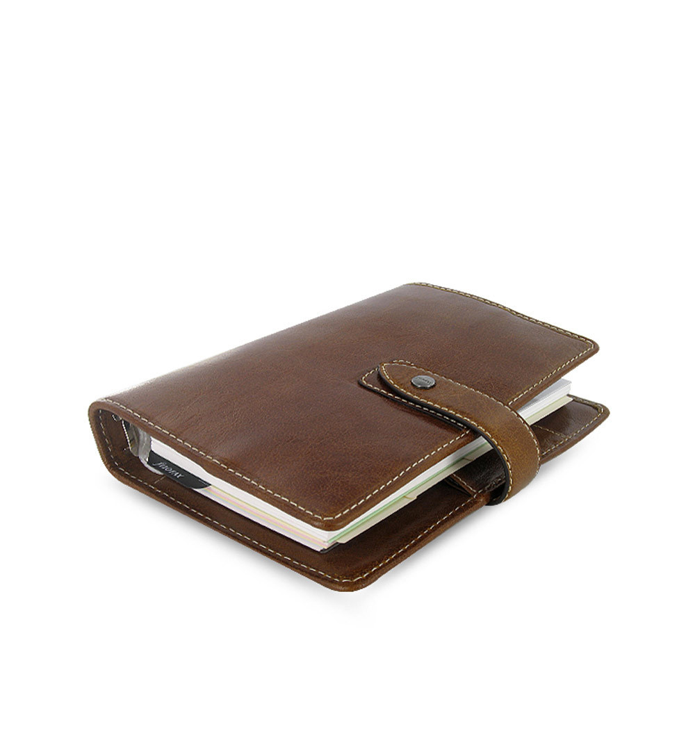 Filofax Personal Size Malden Organiser Planner Diary Book Ochre Leather 025808