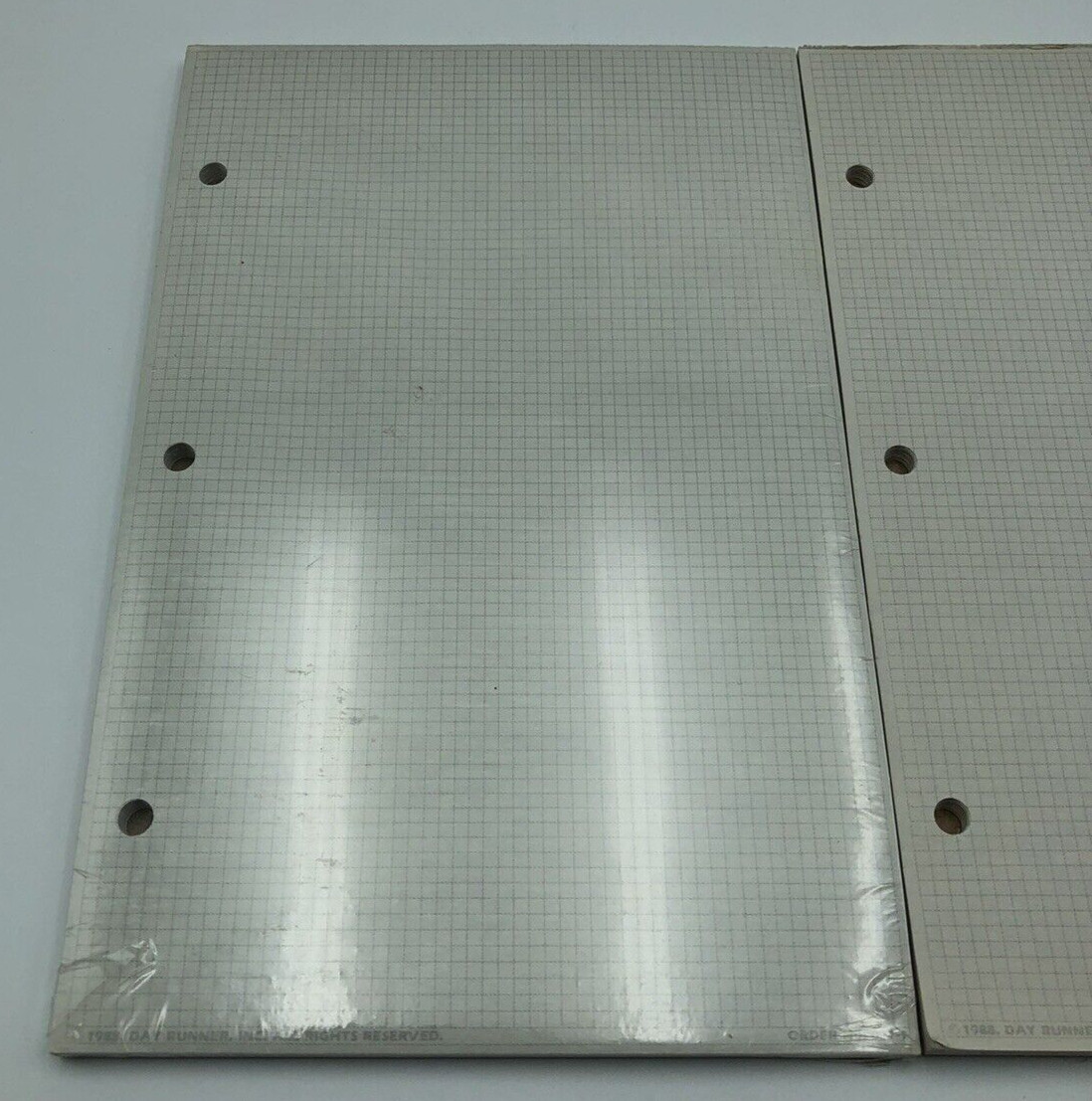 Day Runner Vintage Paper Grid Pad x2 and Weekly Refill for 3-Ring Planners