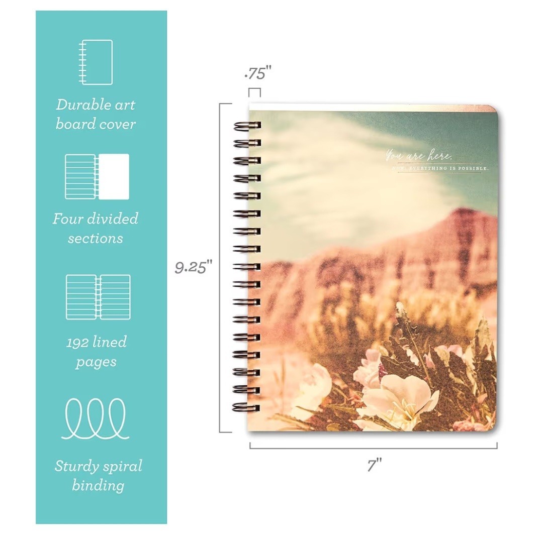 Compendium Spiral Bound Notebook Journal You are Here192 Collage Ruled Pages