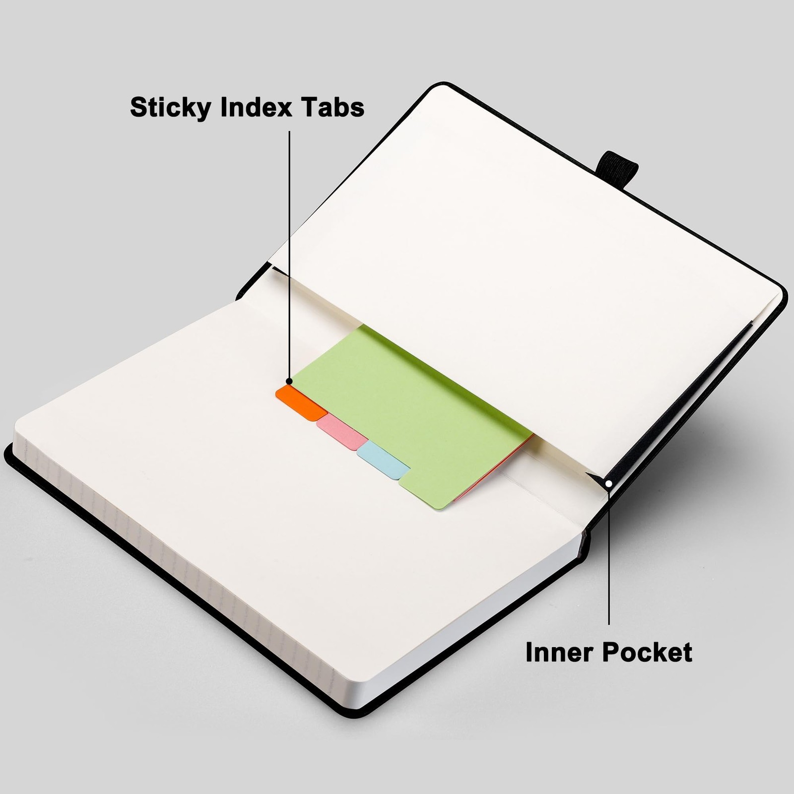 Lined Journal Notebook, 2-Pack, 192 Numbered Pages per Pack, A5 Medium Size (…