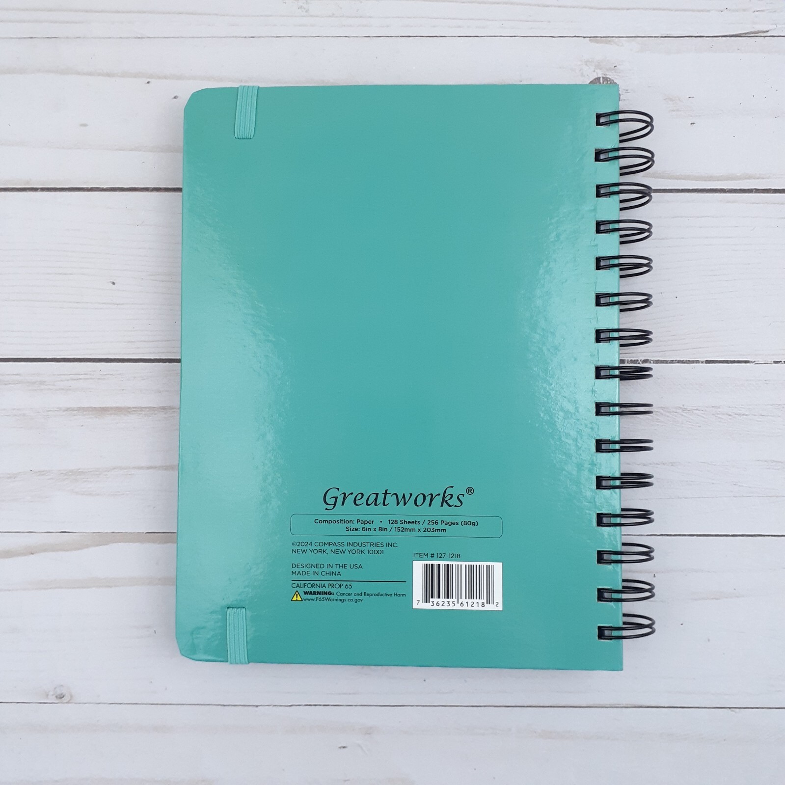 Journal Notepad Notebook Floral Flowers Lined Sheets 6×8 in Elastic Closure