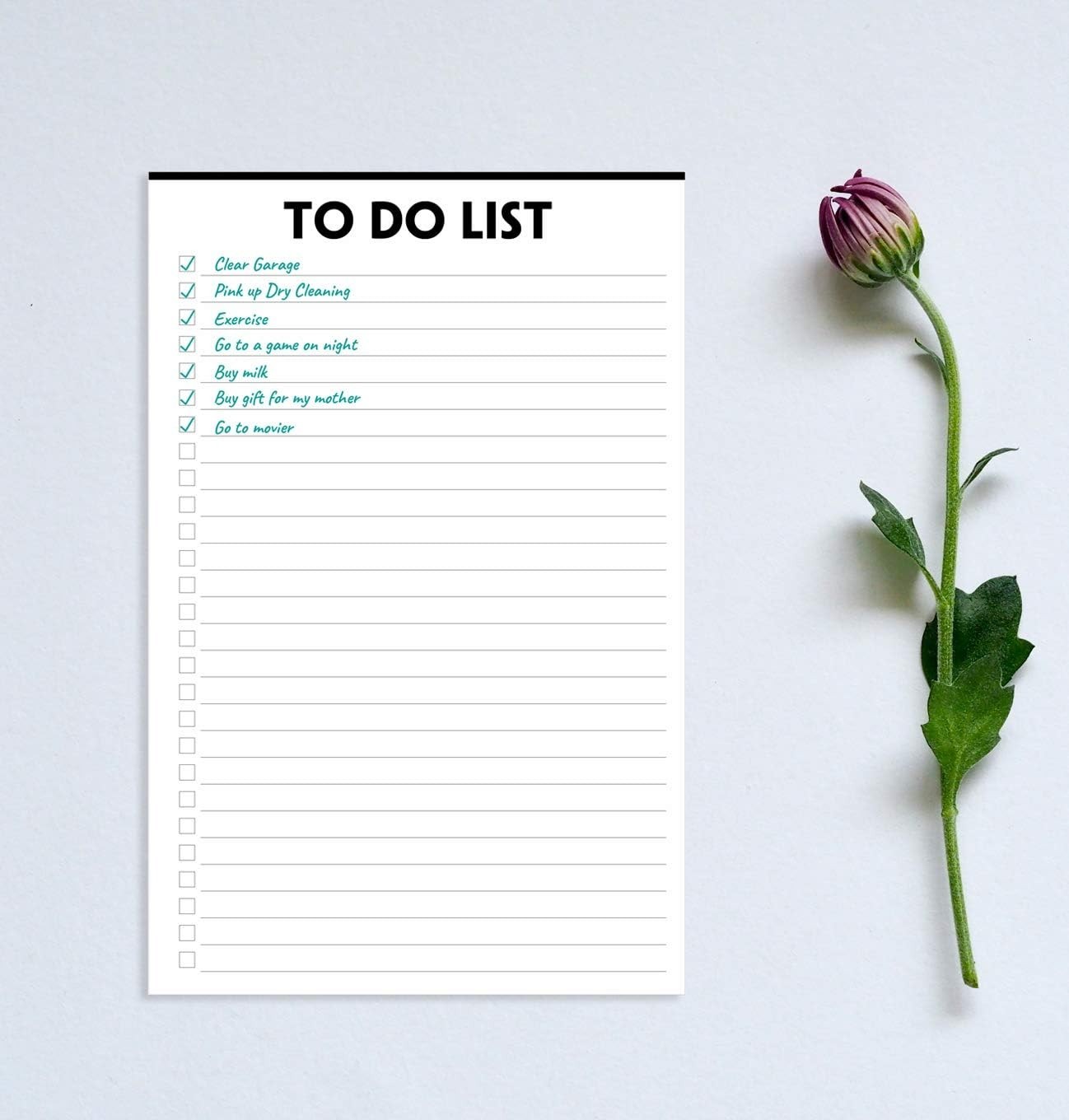 To Do List Notepad – 5.5″x8.2″, 50 Sheets, To Do Notebook with Check List Org…