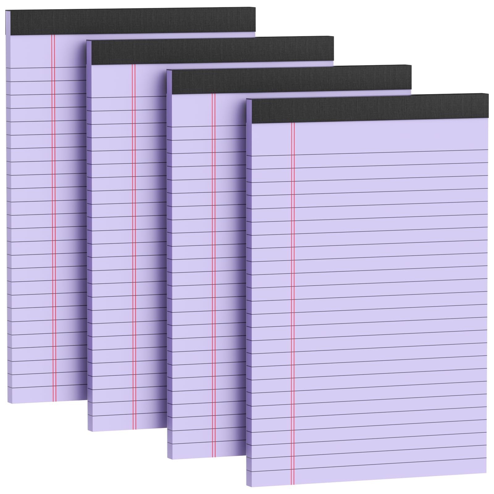 4 Pack Note Pads 5 x 8 Inch Purple Small Legal Pads 5 x 8 Colored Notepad 5 x…