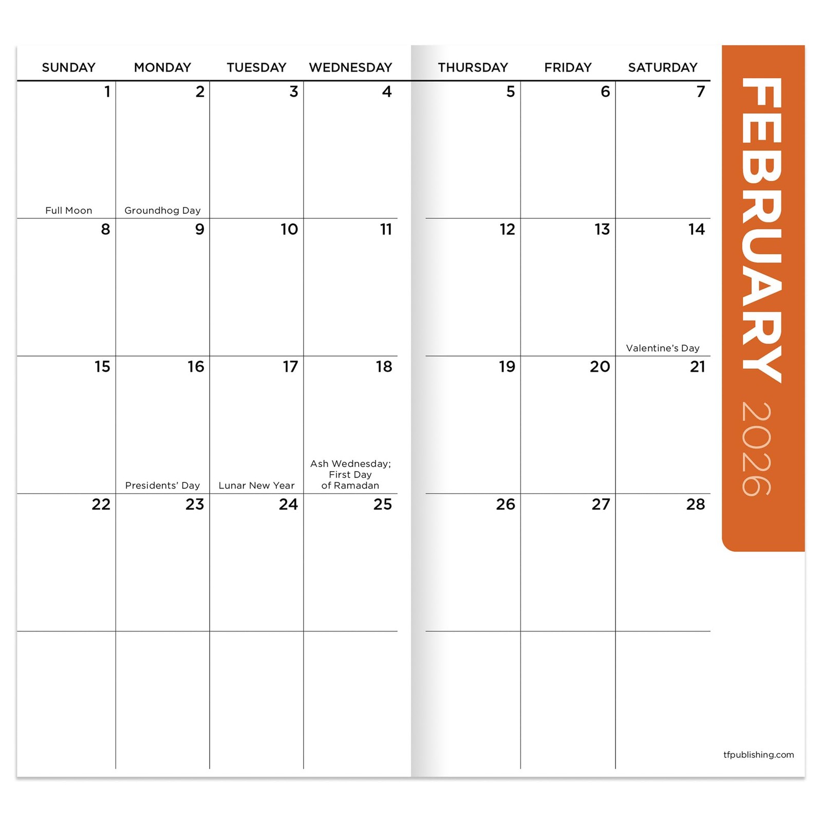 2026-2027 Beaches Pocket Planner 3.5×6.5 Monthly