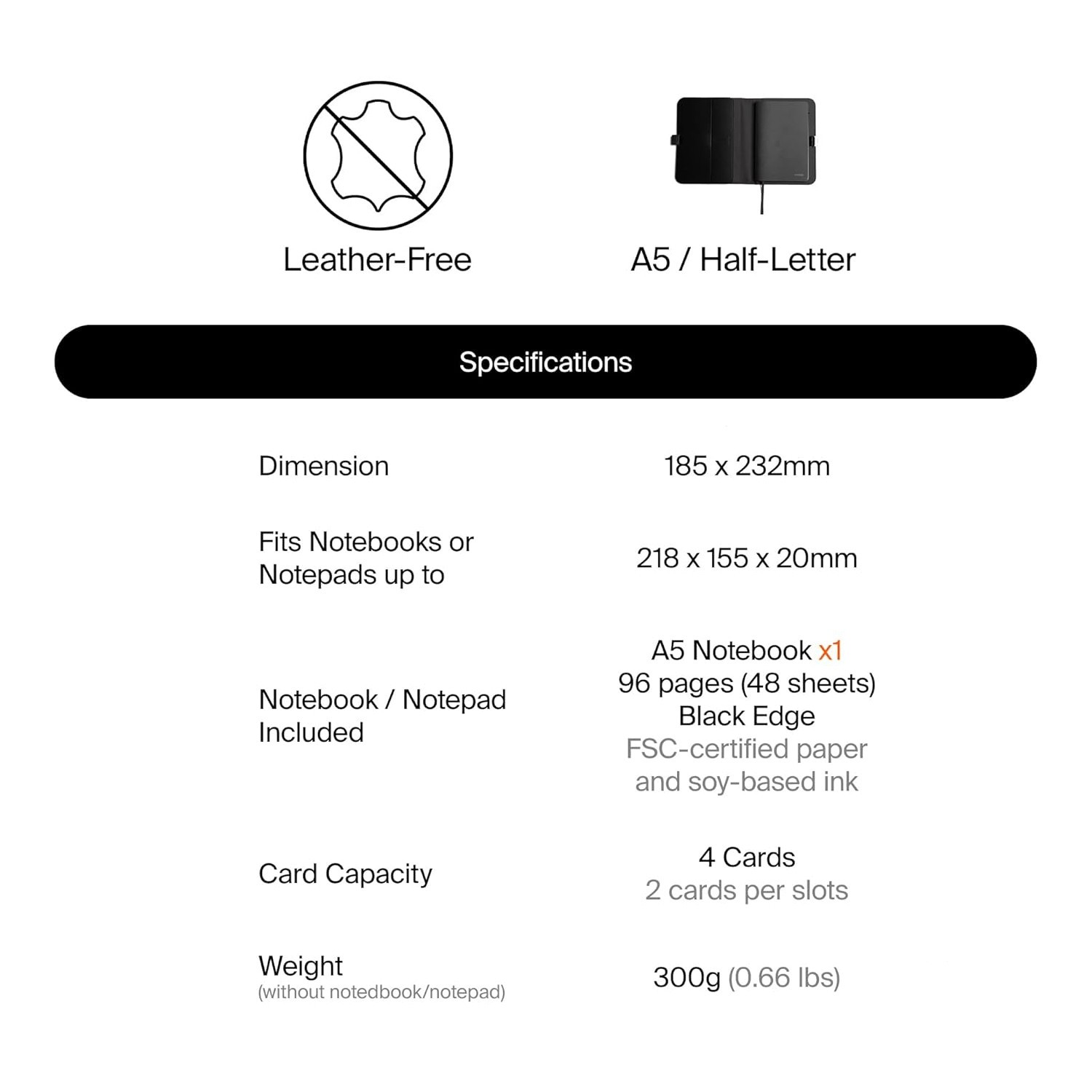 Orbitkey Compendium (Leather Free) A5