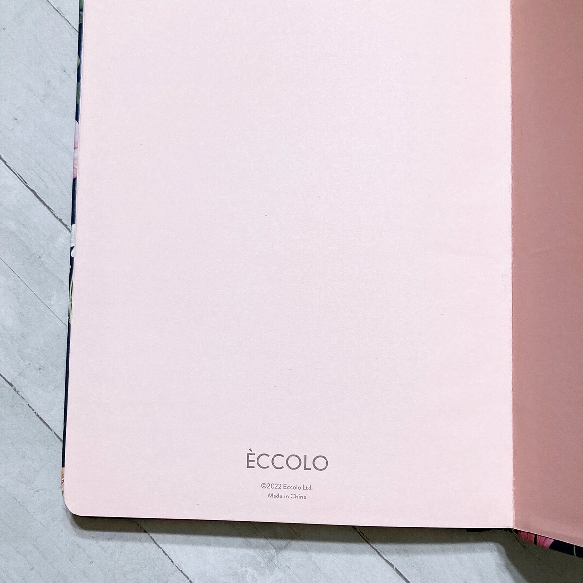 Eccolo Wildflower Journal Notebook 8.25″ Faux Leather Lined Designer
