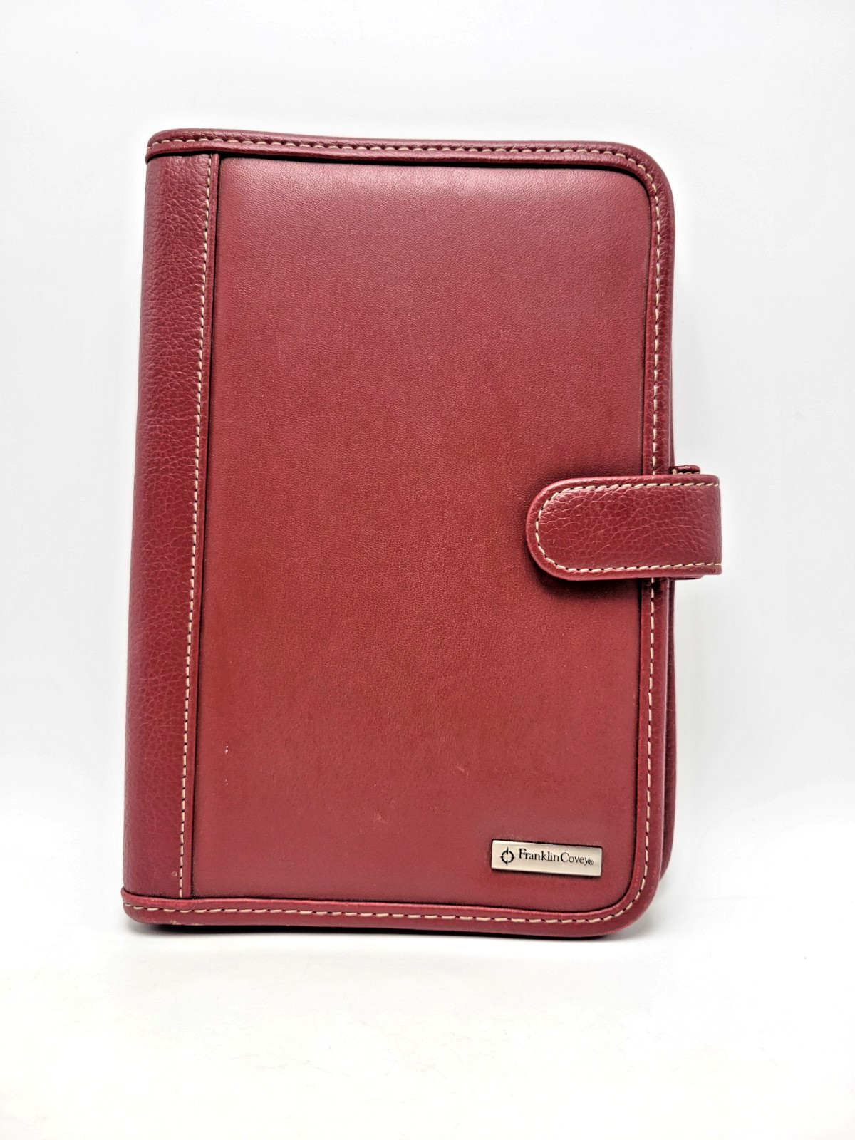 Franklin Covey Open Sided Planner Binder Red No Rings 6.25″ x 9.25″ Notepad