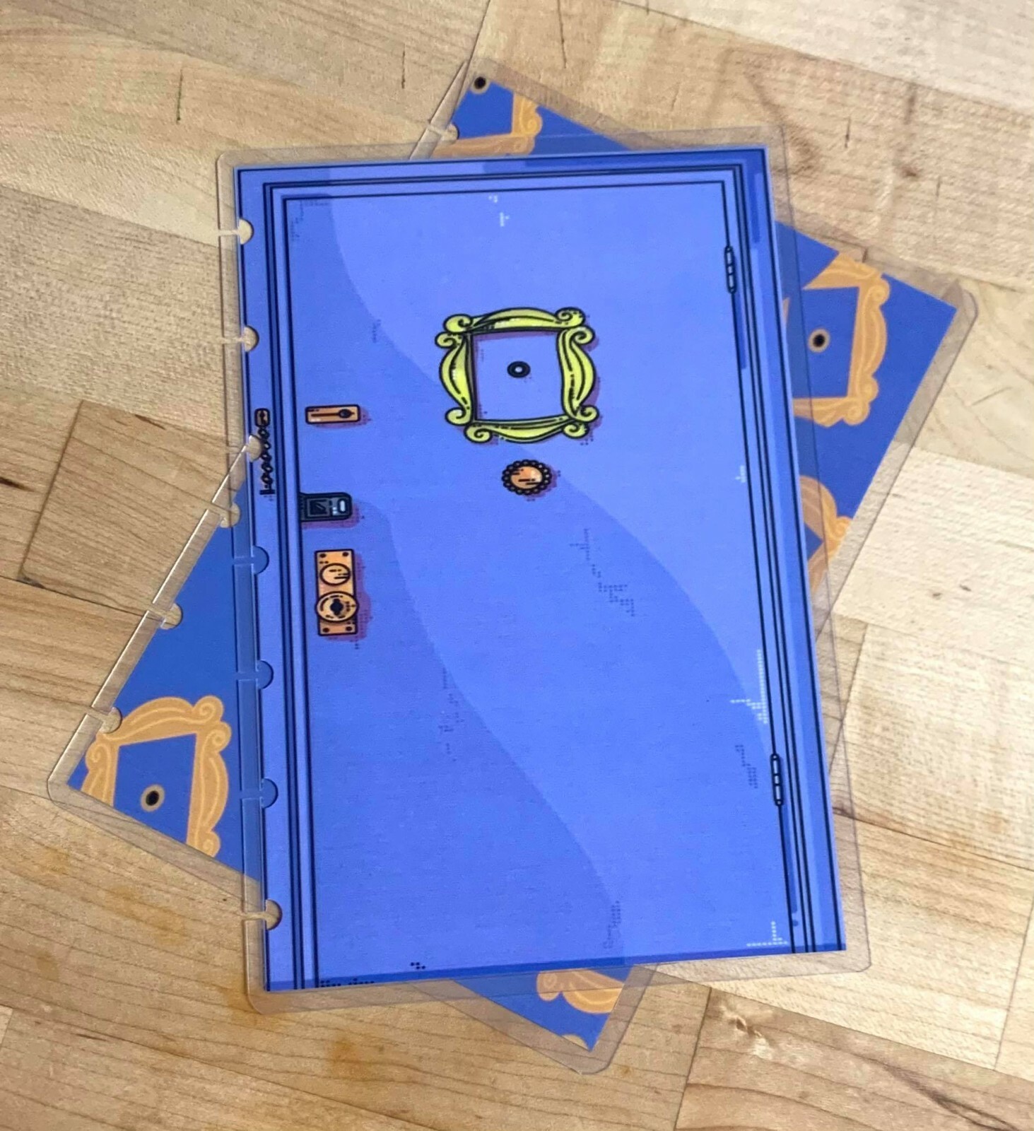 Friends Inspired Purple Door Cover Set for use with the MINI Happy Planner-