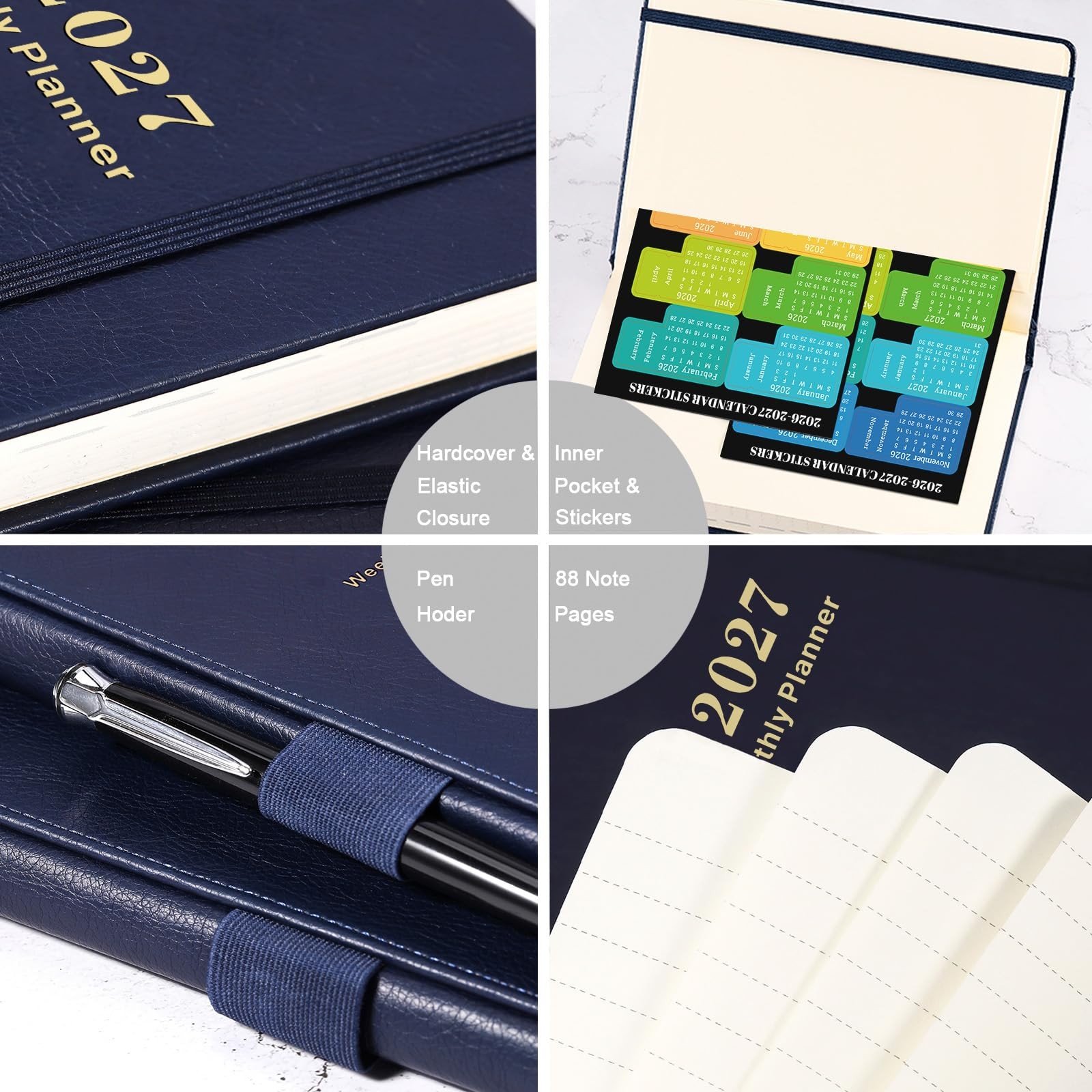 Planner 2026-2027 – Planner, JULY 2026 – JUNE 5.75″ X 8.25″, blue