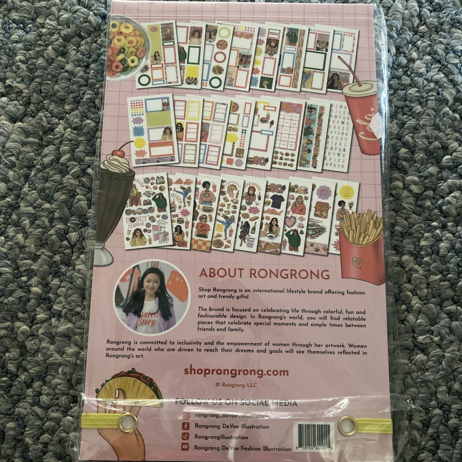 Rongrong Foodie Queen Planner Stickers Book For Planners Calendars Journals NEW