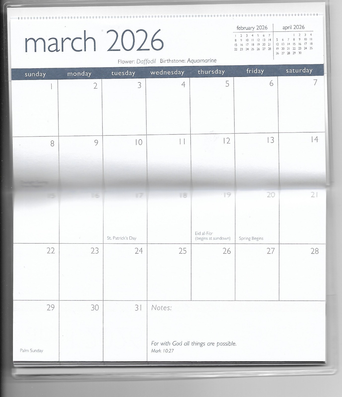 Pocket Calendar 2026-2027 Two Year Monthly Planner 3.5 x 6.5″ Delights in You