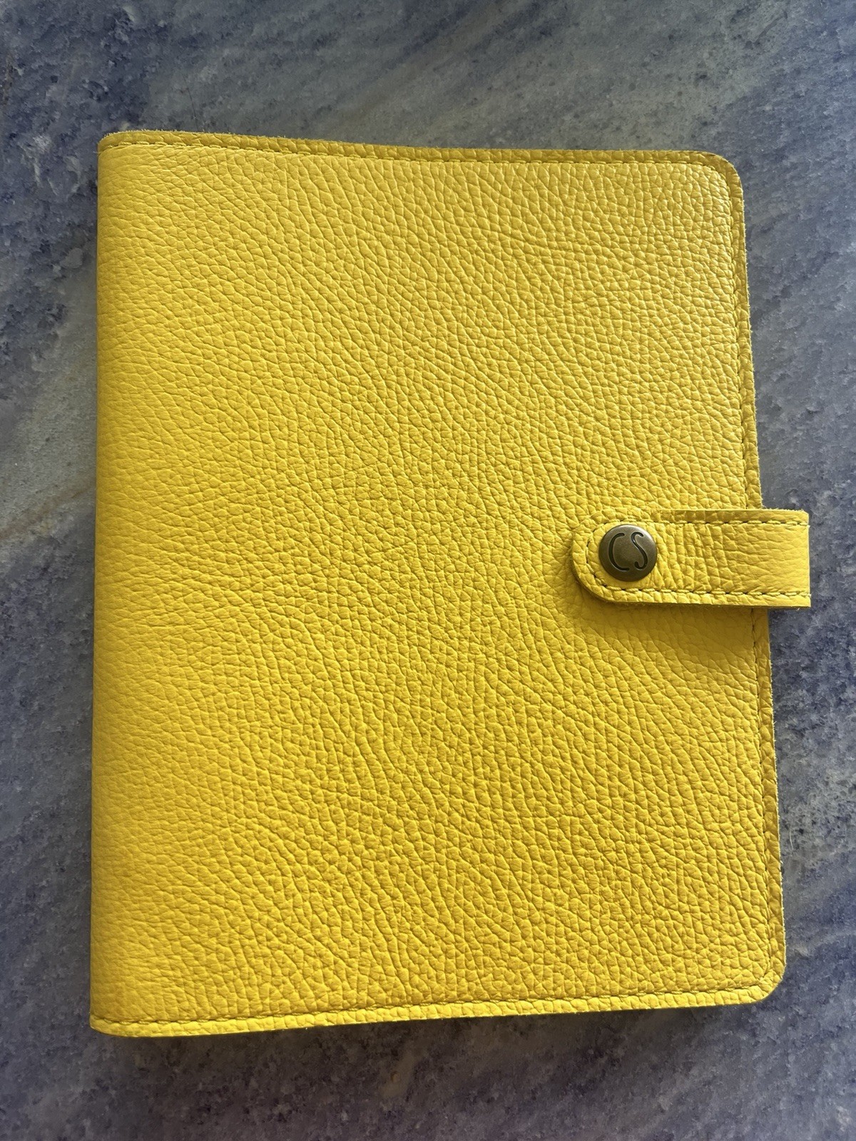 New Chic Sparrow A5 Number 10 TN Folio Leather Secret Garden Buttercup Yellow
