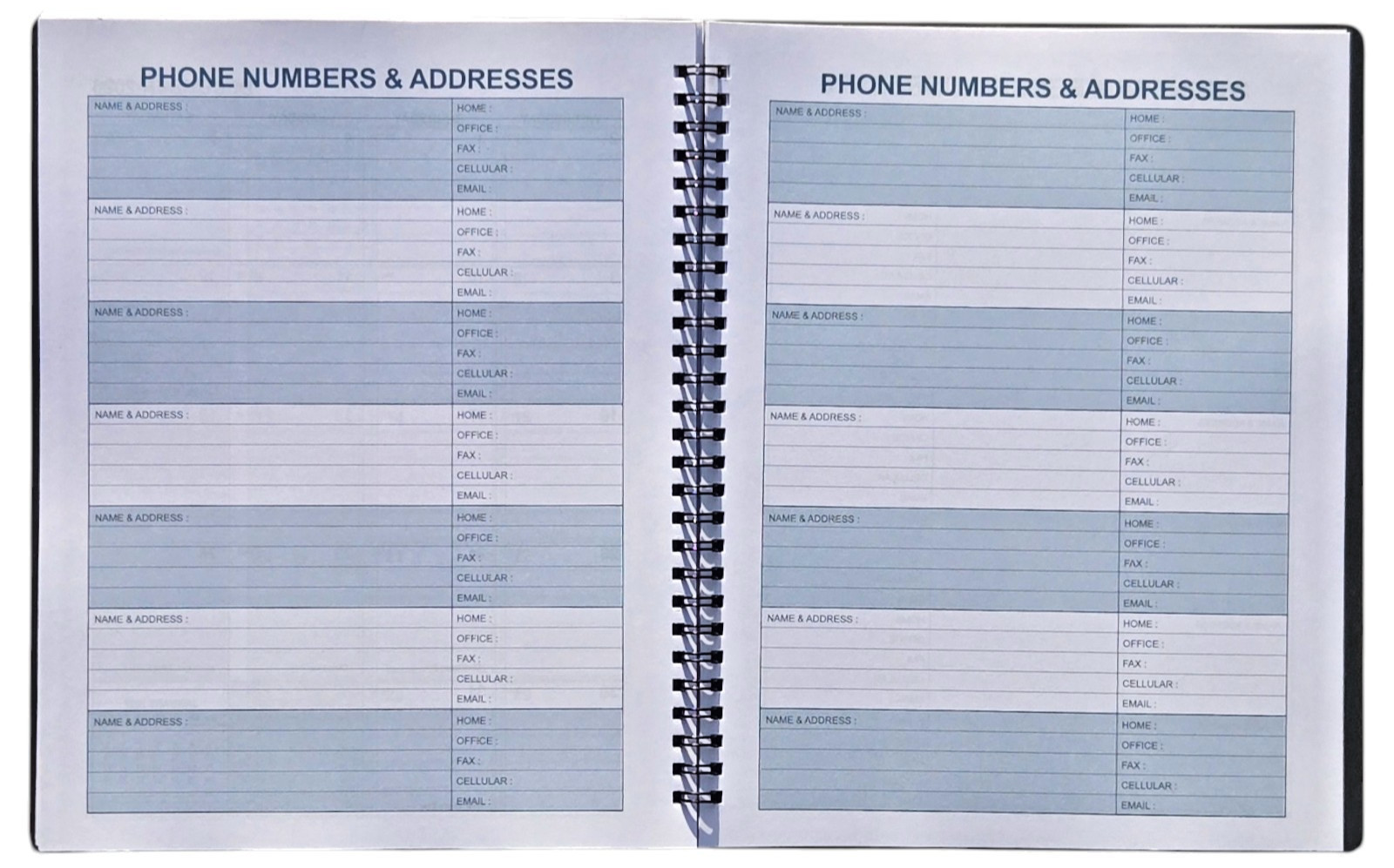 2026 Weekly / Monthly Planner, appointment book – 8 in x 10 in – Grey