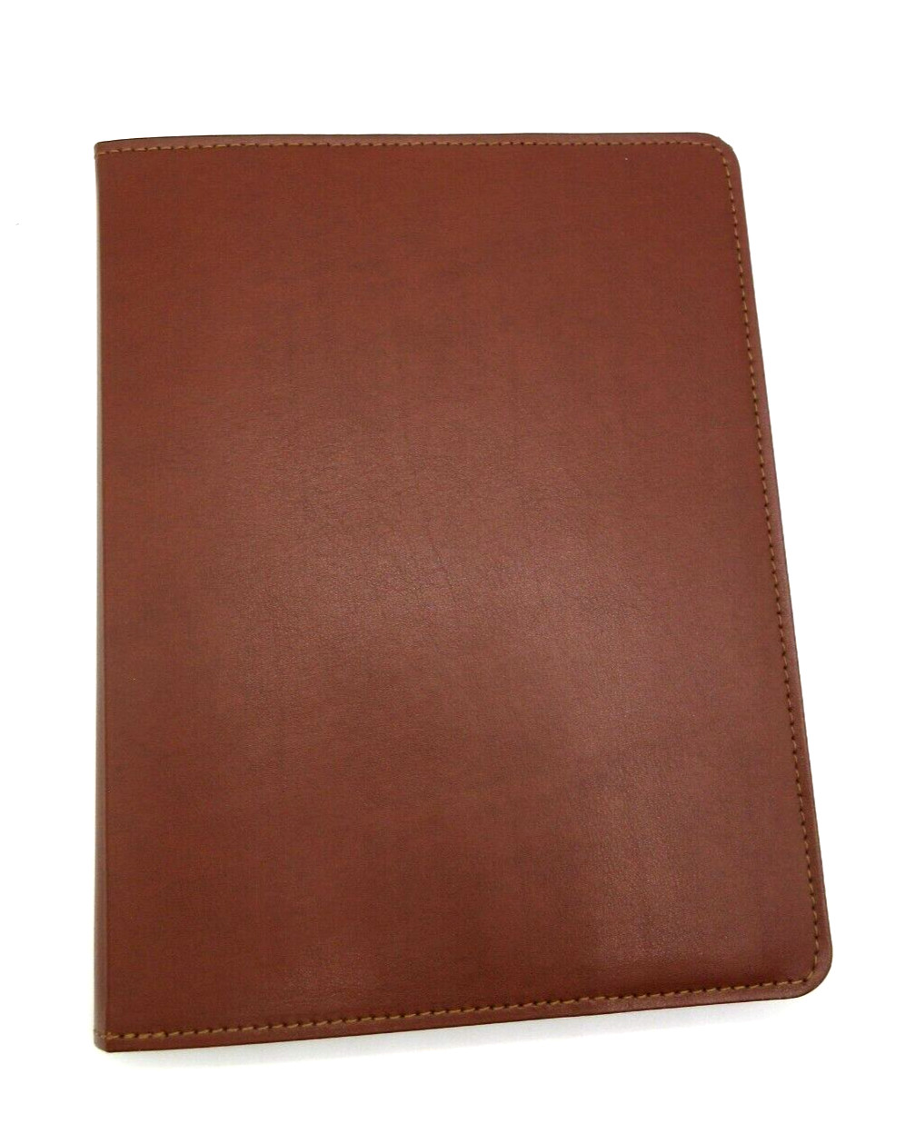Jos. A. Bank Notebook 9″ Leather Cover Refillable Spiral 144 Lined Pages Brown