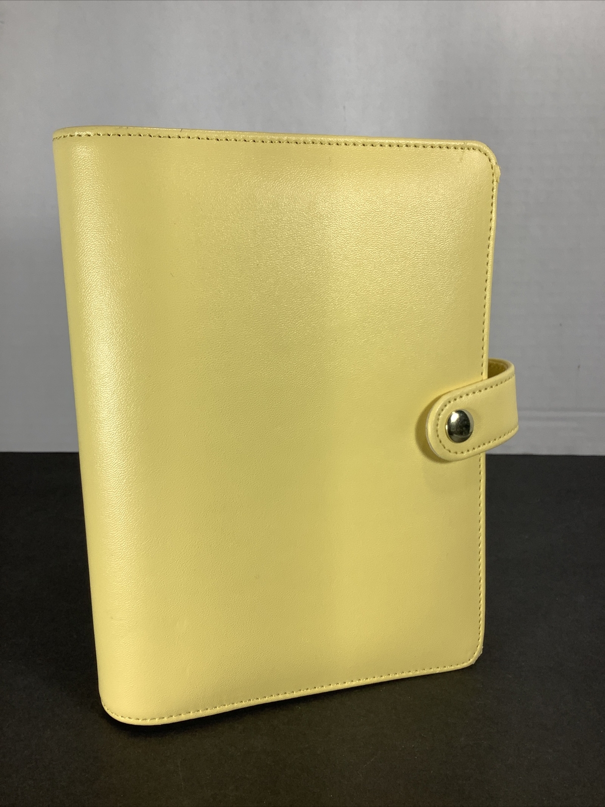 Yellow~6 Ring Snap Day Planner Notebook 6.75”x 5.75”