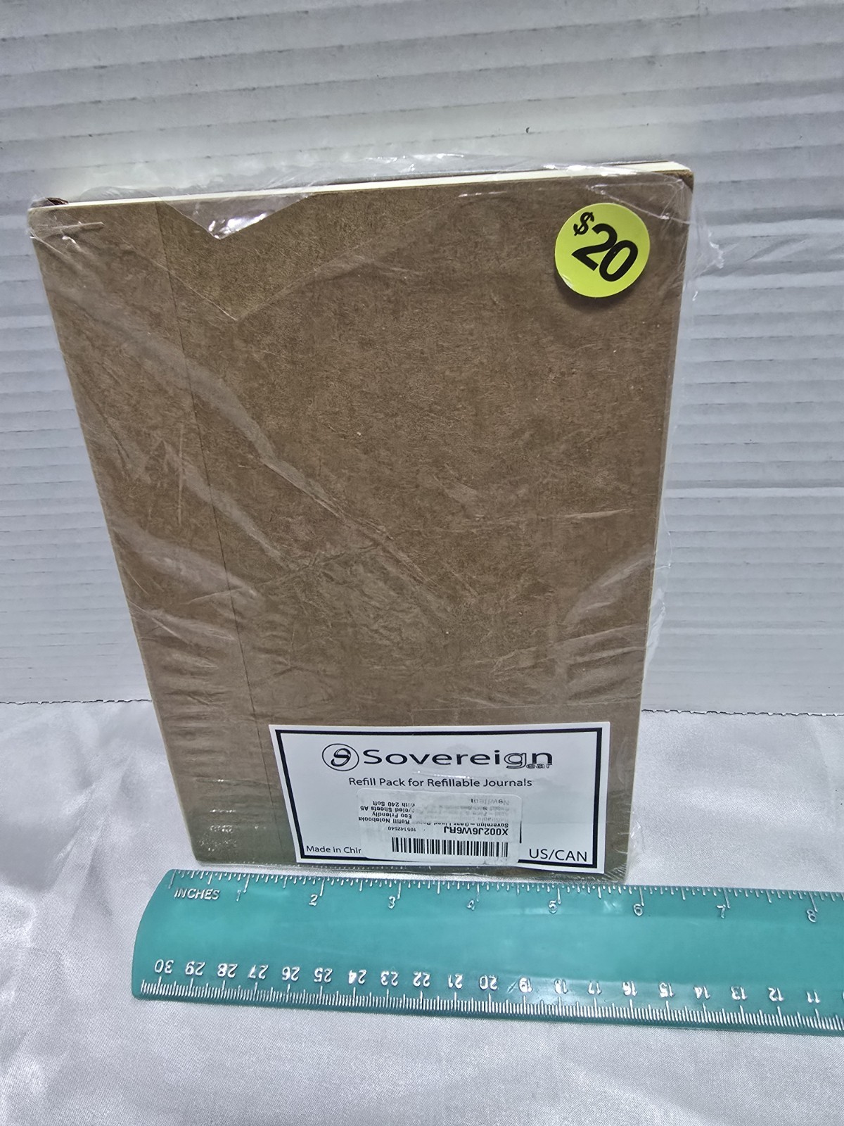 Sovereign-Gear Blank Paper Refill Refillable for Leather Journal –Eco Friendly A