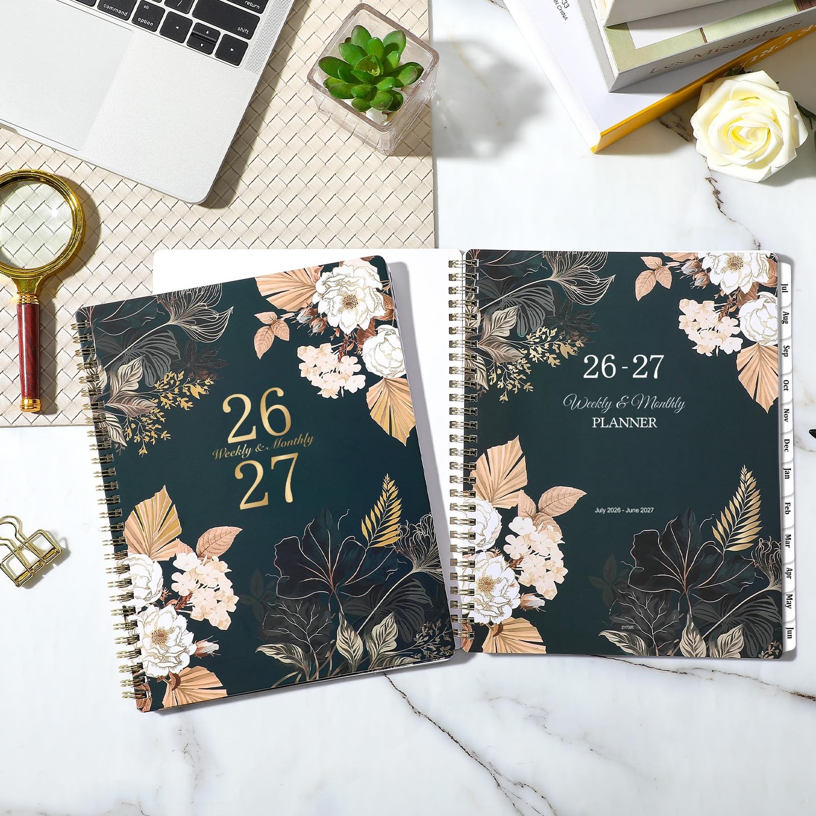 2026-2027 Planner – 9″ x 11″, Weekly & Monthly x black