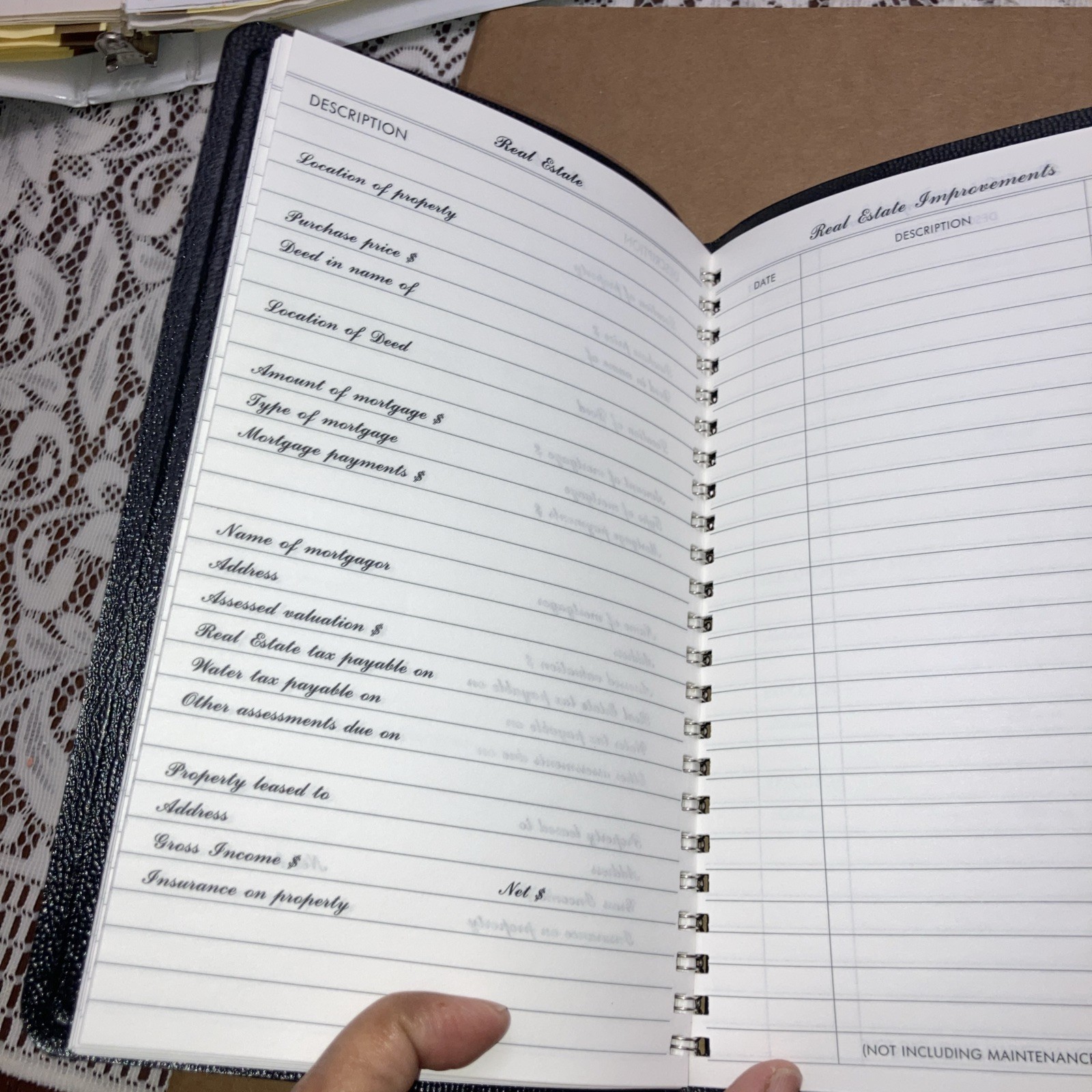 Vintage 1994 Estate Planner At A Glance Soft Cover Spiral – Never Used NOS
