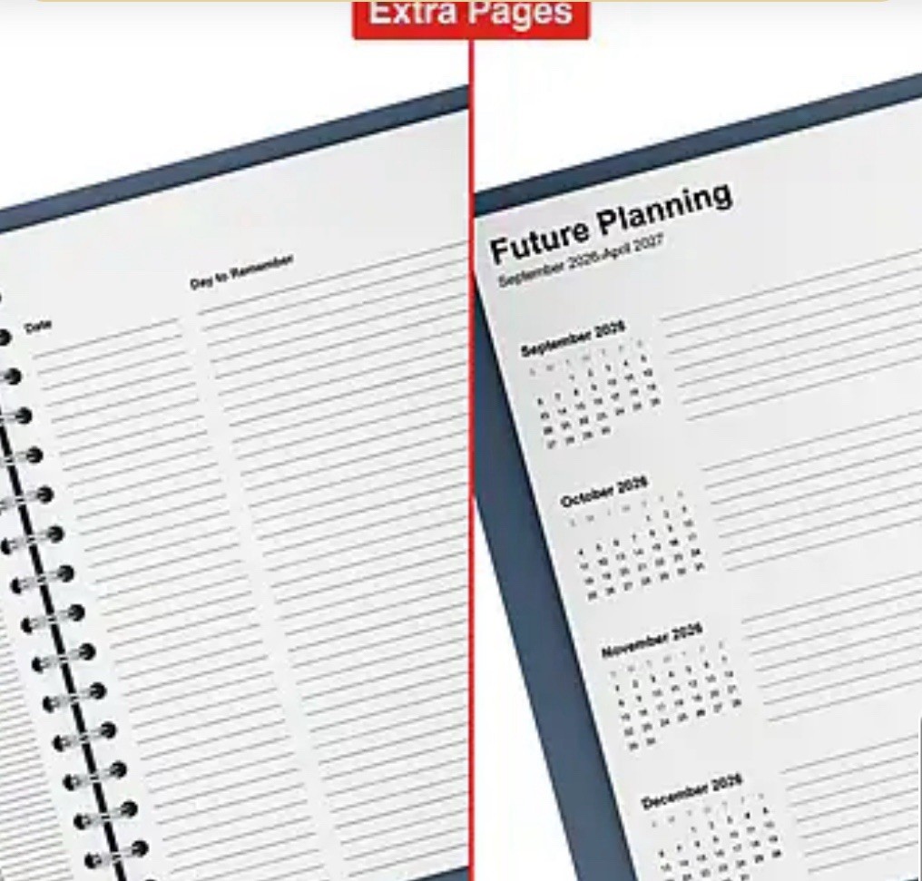 2025-2026 Staples 7″ x 9″ Academic Weekly & Monthly Planner **NEW**