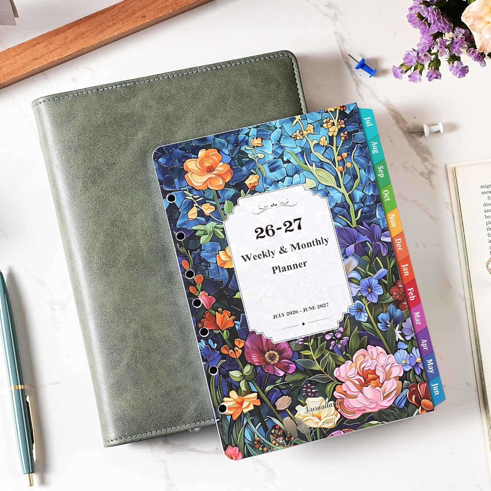 2026-2027 Planner Refills – 7-Hole 5.5″ x 8.5″, Dopamine Color
