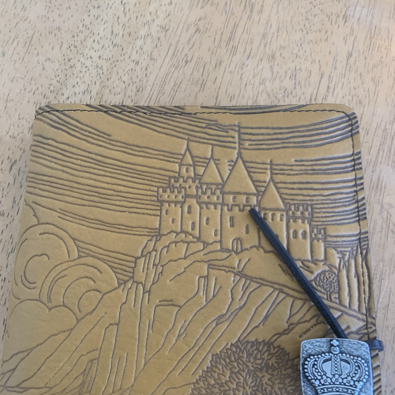 Oberon Design Leather Camelot Daily Journal Blank 6 X 9”