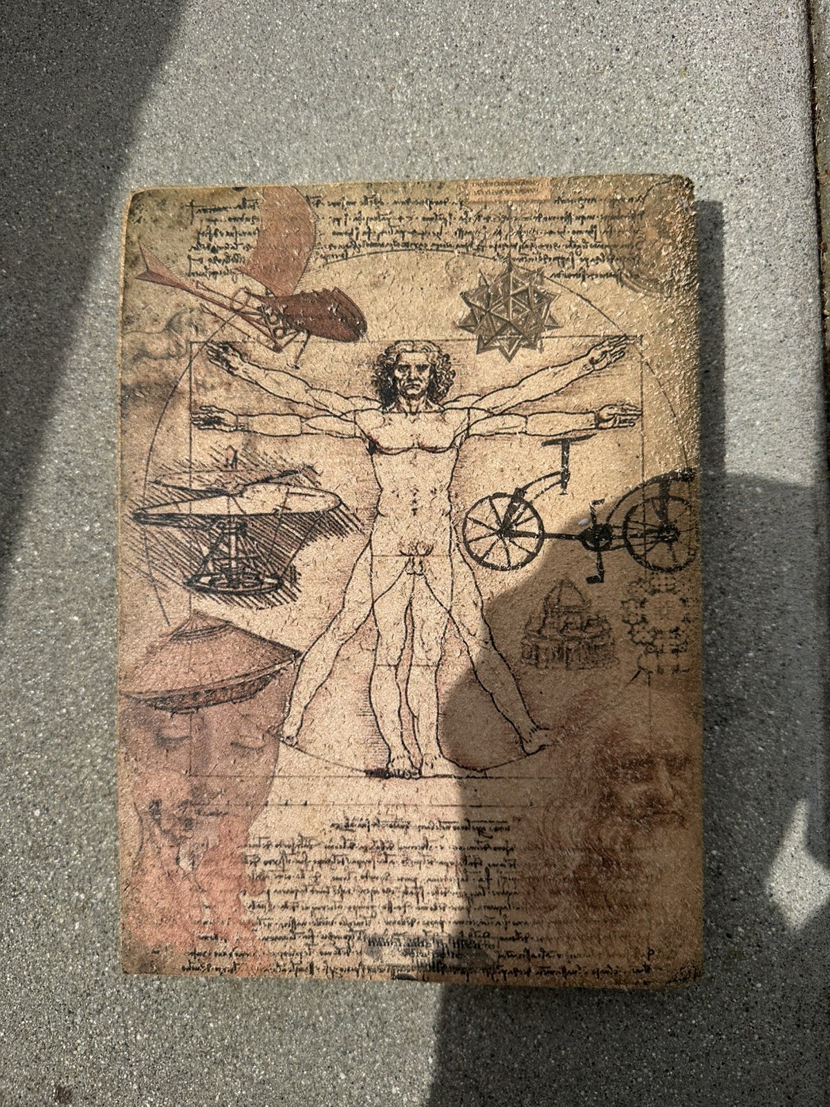 Leonardo da Vinci Vitruvian Man Journal Notebook (Made In Italy) Read Discript.
