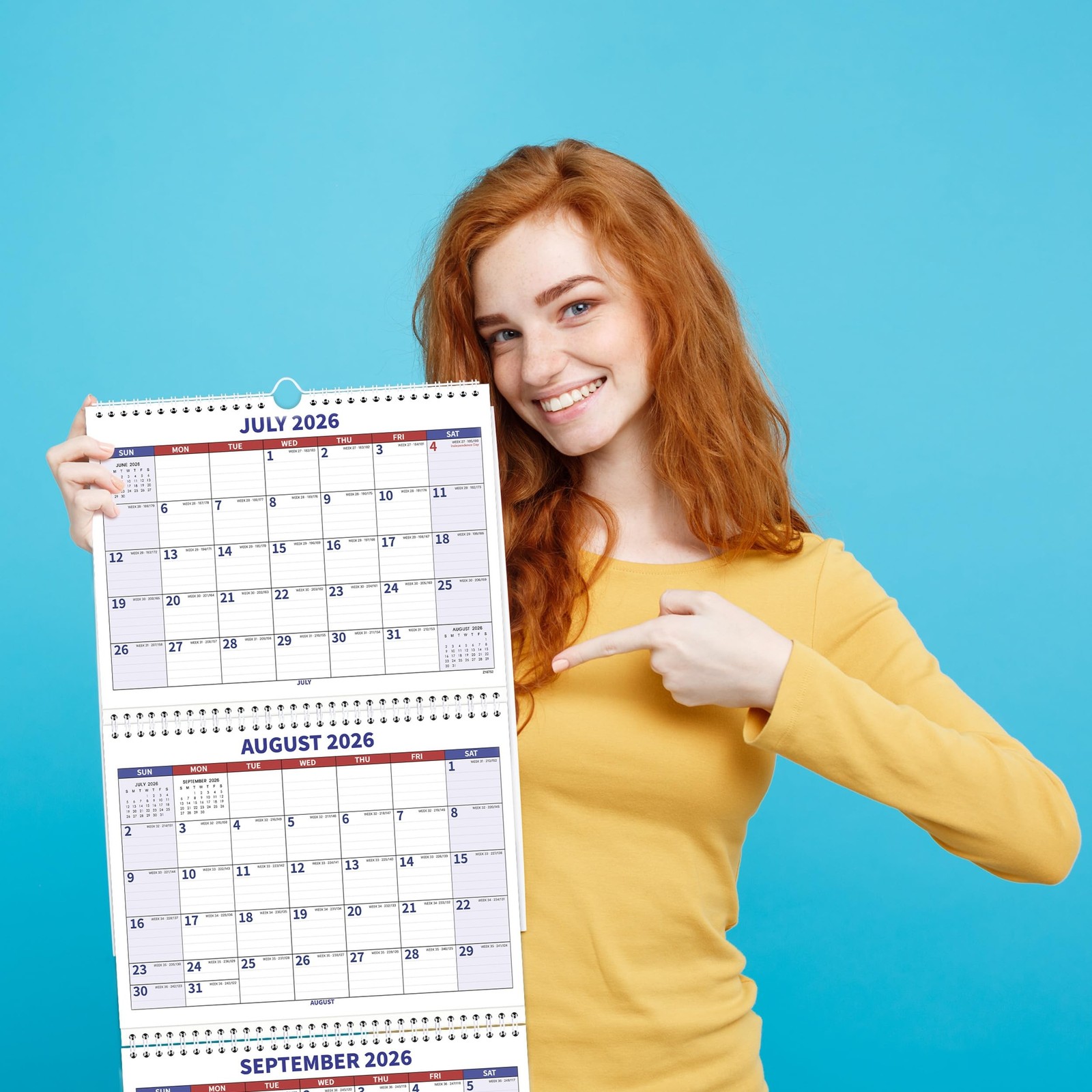 2026-2028 Wall Calendar – July 2026 – June 2028, 3 Month Wall Calendar 202