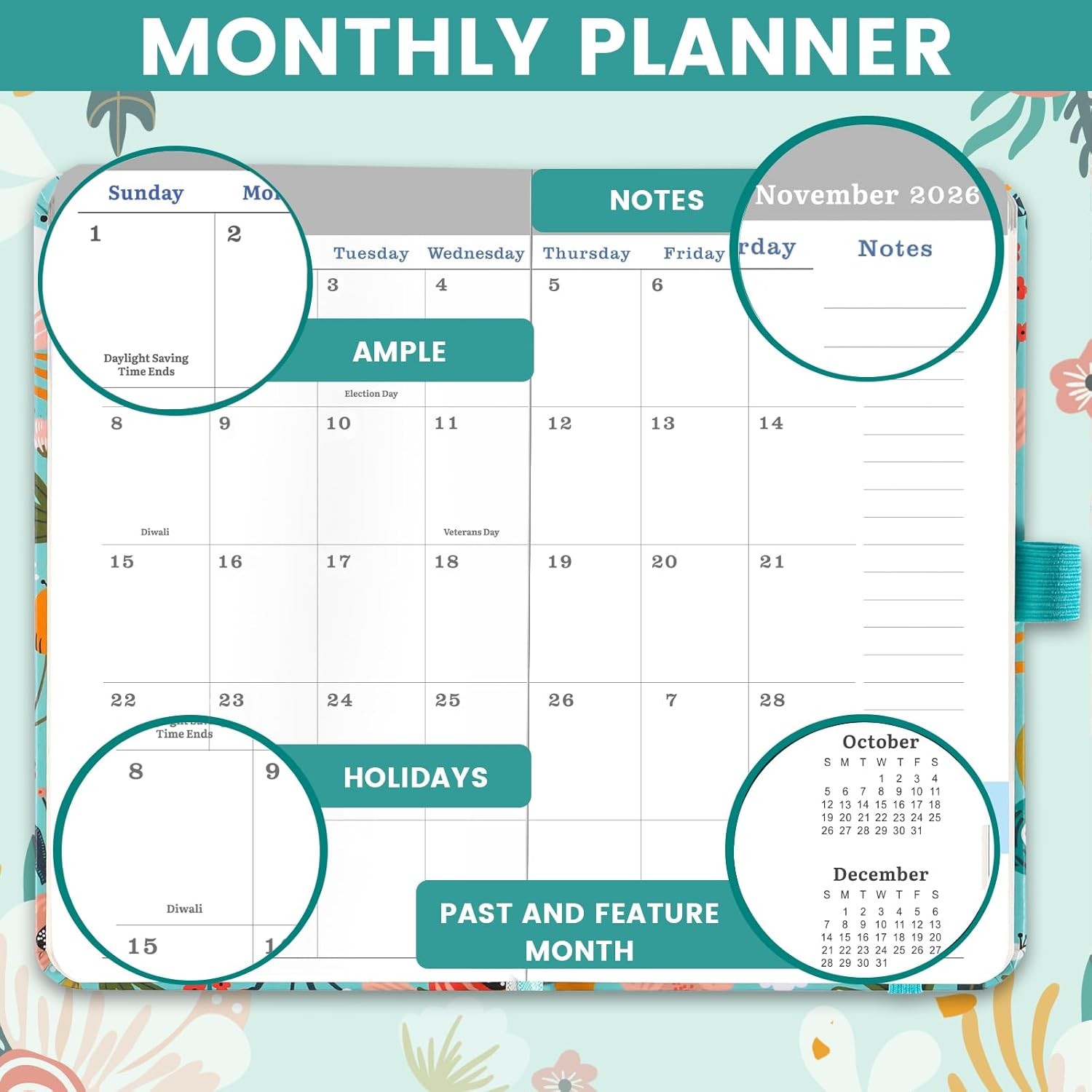 2026 Pocket Planner/Calendar – Weekly & Monthly Planner 2026, JAN 2026 – DEC 202