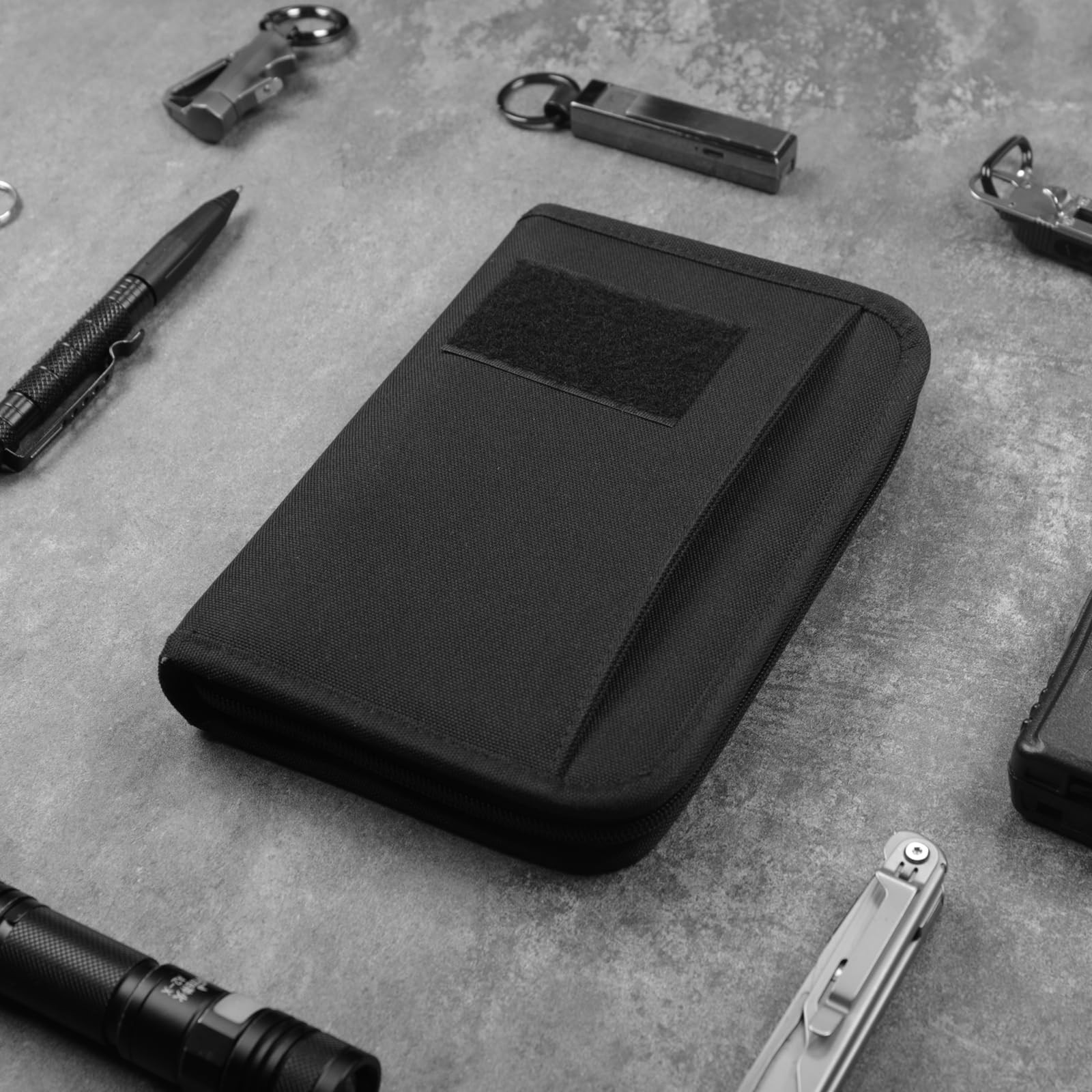 Tactical Notebook Padfolio Ring Binders with 45 Sheets,Army Military Notebook…