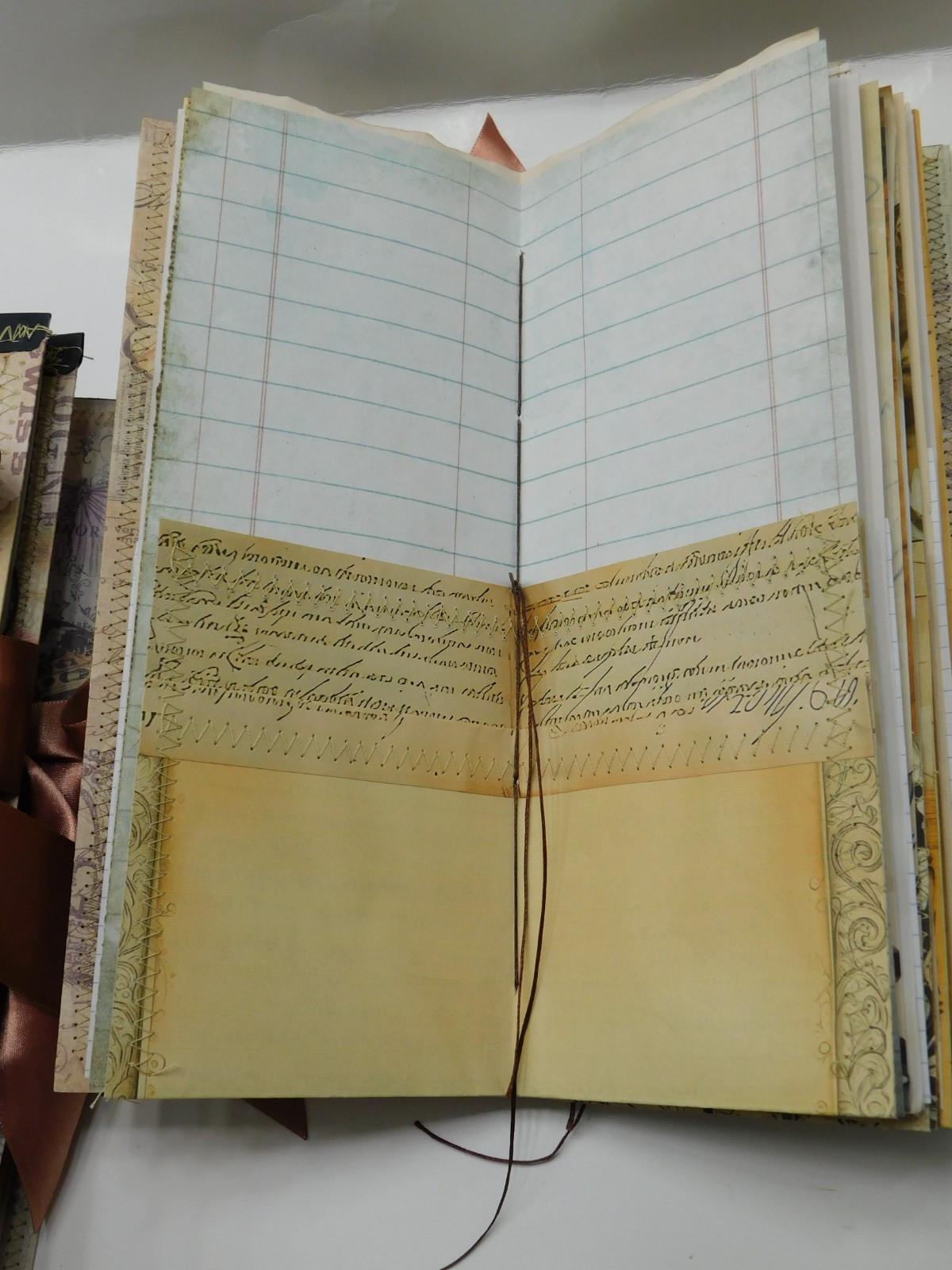 Tall Junk Journal Blank Diary Travelers Notebook 116 Page Vintage Style K