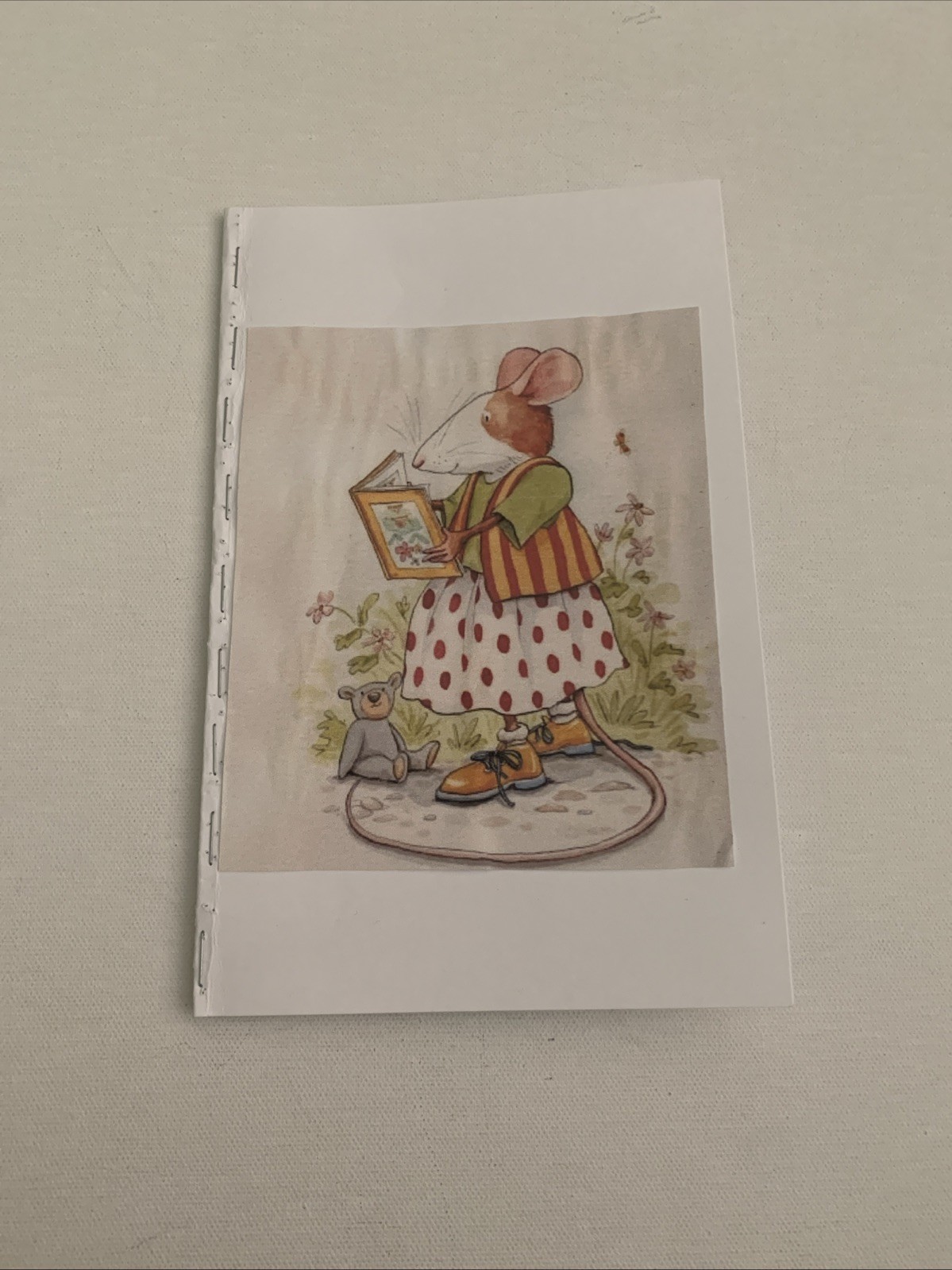 Handmade Whimsical Mouse Pocket Journal • Cute Cottagecore Lined Notebook 1 Set